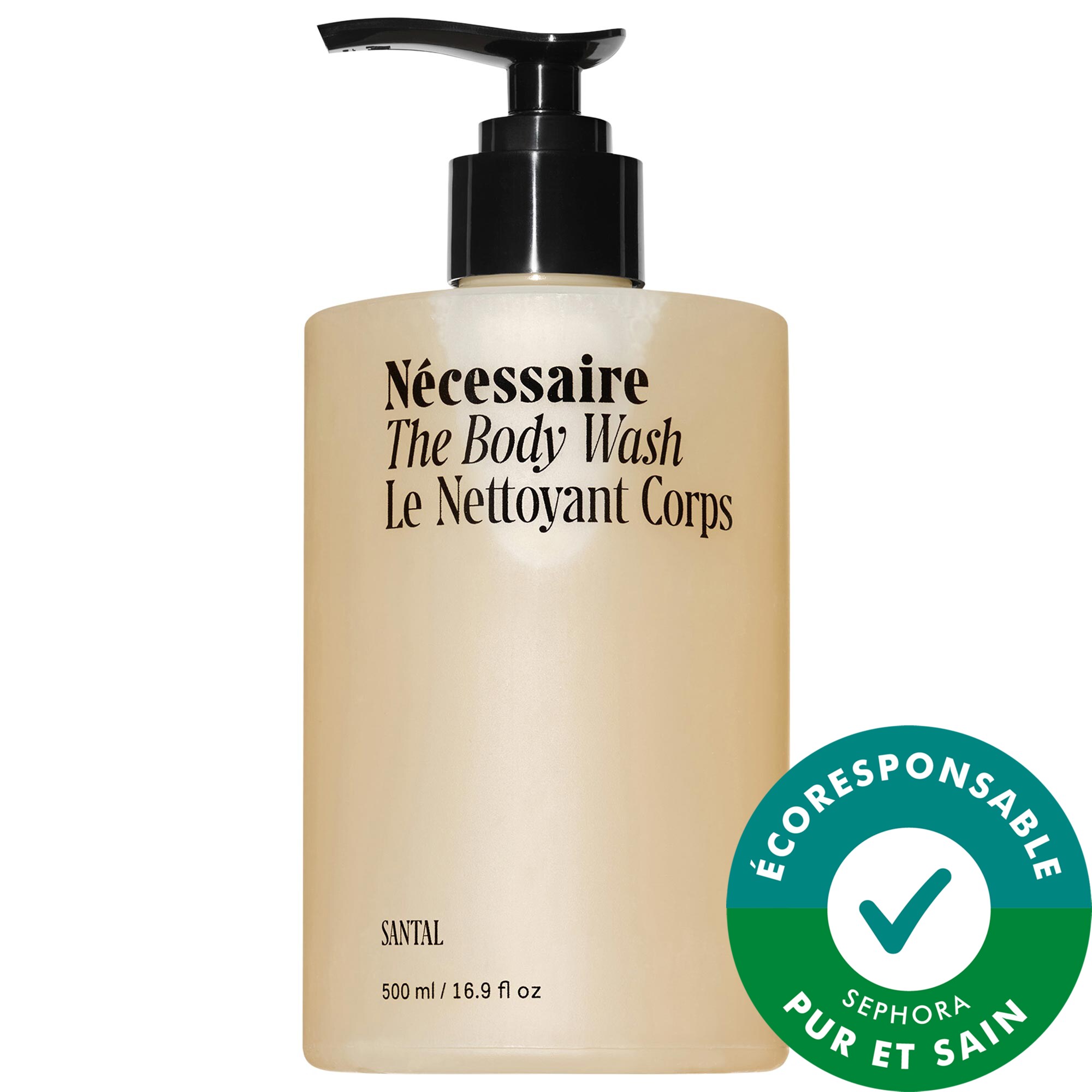 Nécessaire Nettoyant pour le corps Santal: soin nettoyant avec sel d'Epsom® + minéraux avec pompe 16.9 oz / 500 mL