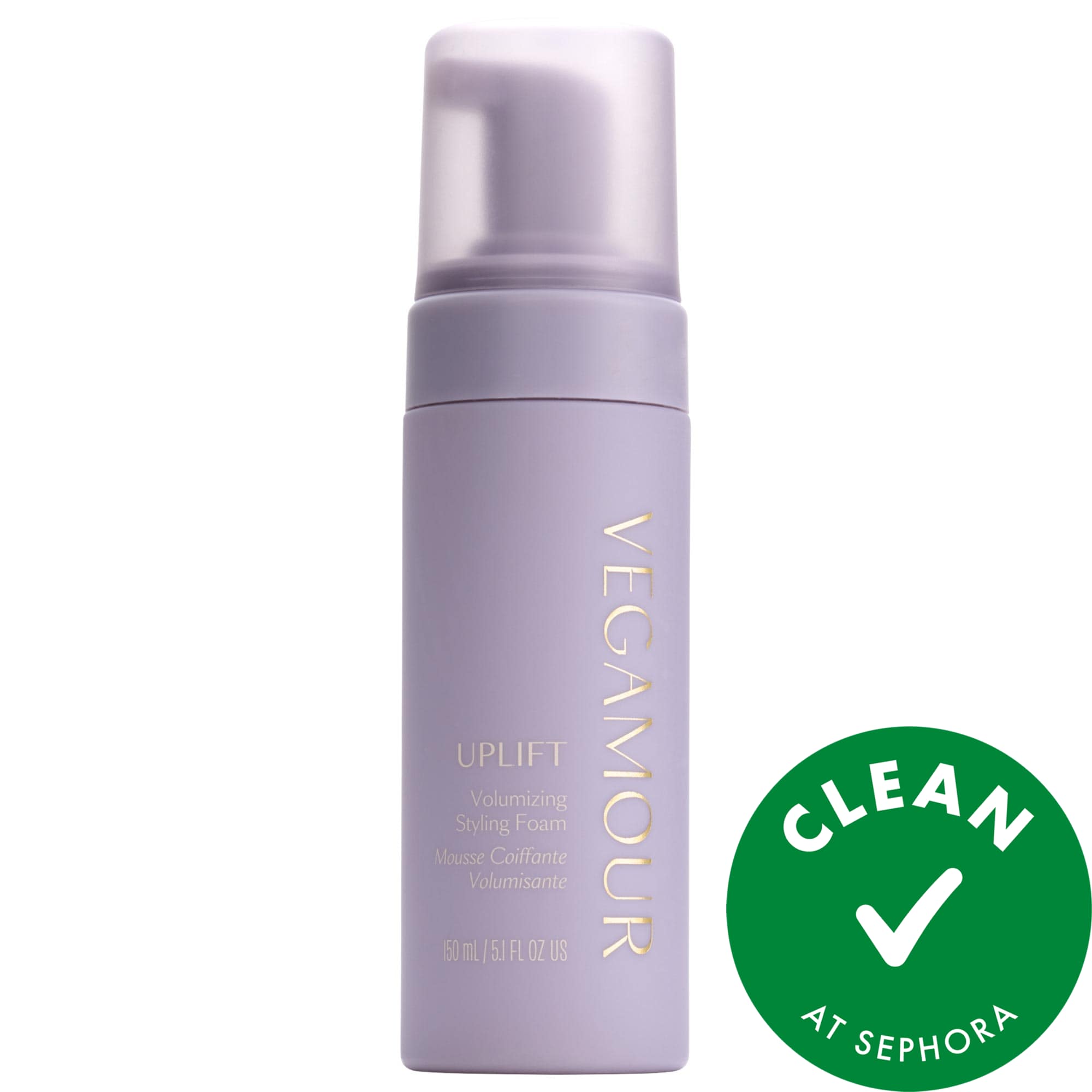 Vegamour UPLIFT Volumizing Styling Foam for Fine, Flat & Thinning Hair 5 fl oz/147 ml