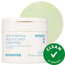 Daily Korean Gentle Retinol + Salicylic Acid Soothing Toner Pads for Acne-Prone Skin​