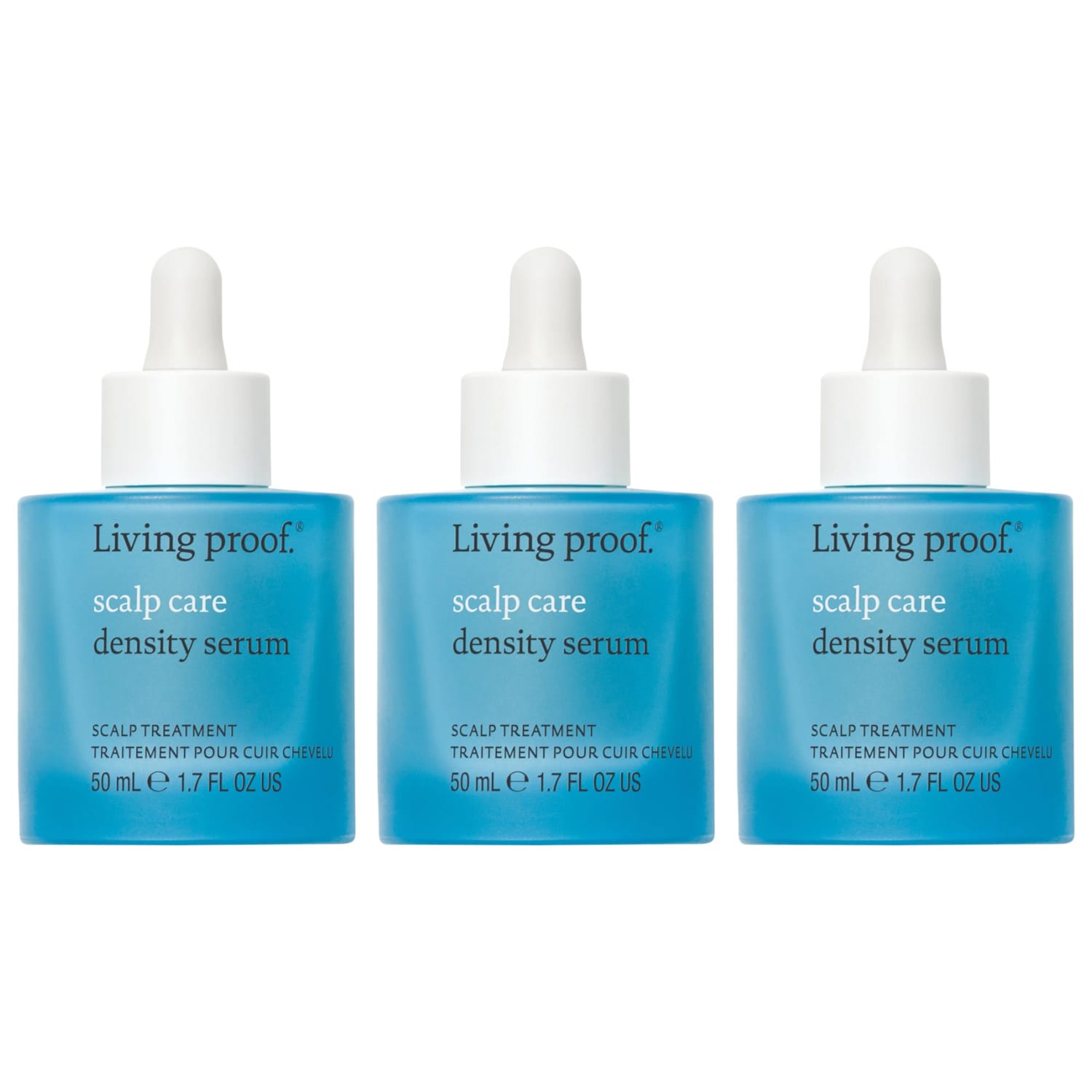 Набор из 3 сывороток для плотности редеющих и седеющих волос Living Proof Scalp Care — фото 1