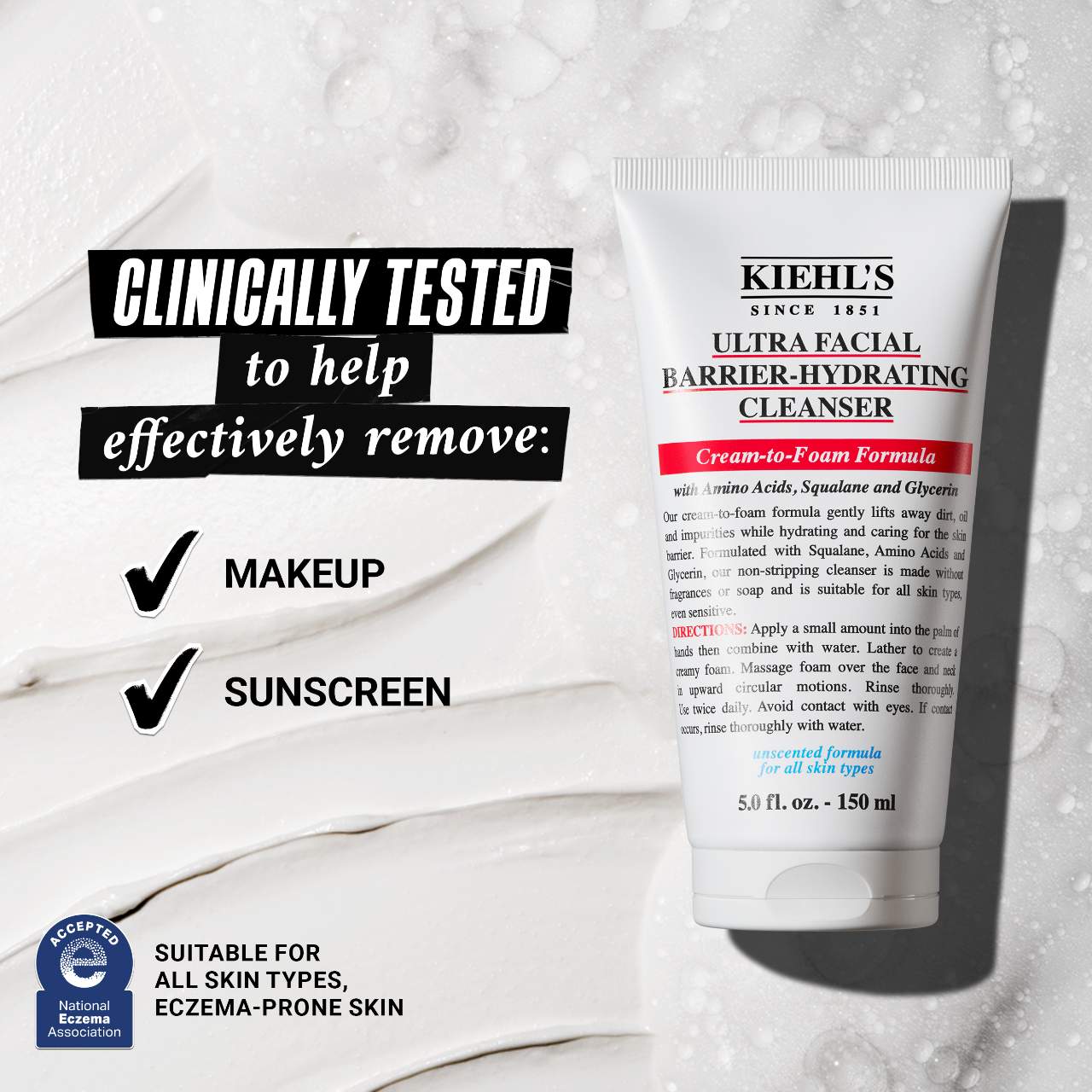 Мини-увлажняющее средство для умывания Kiehl's Since 1851 Ultra Facial для барьера кожи — фото 5