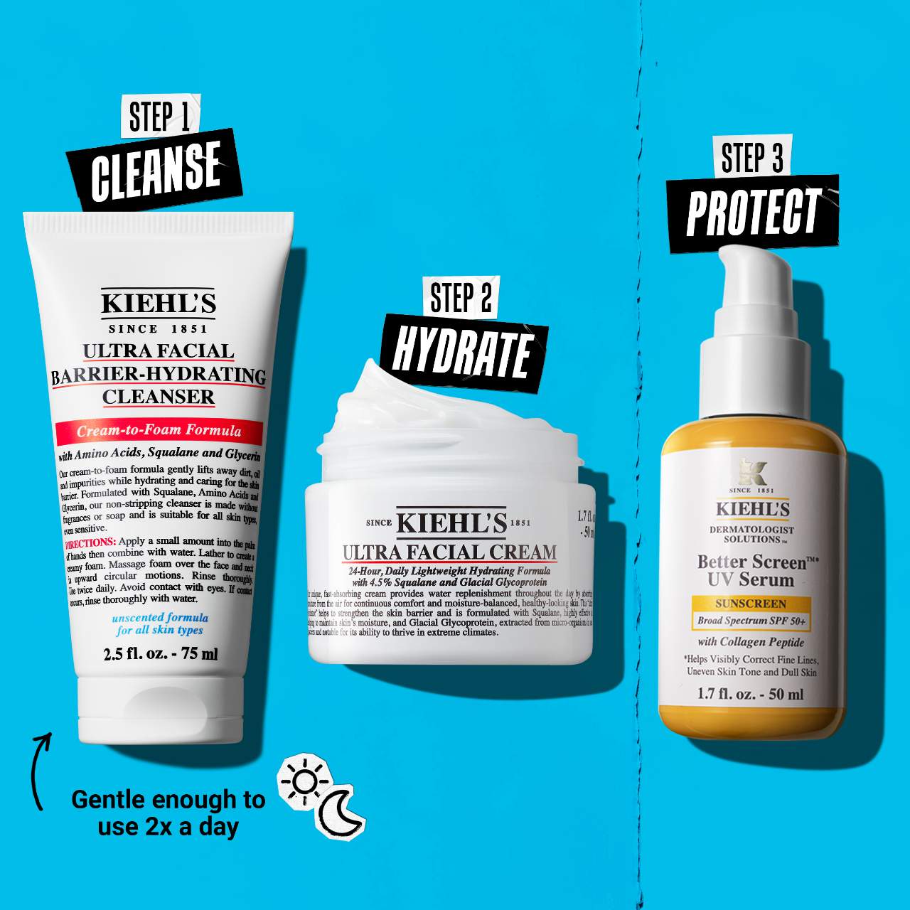 Мини-увлажняющее средство для умывания Kiehl's Since 1851 Ultra Facial для барьера кожи — фото 7