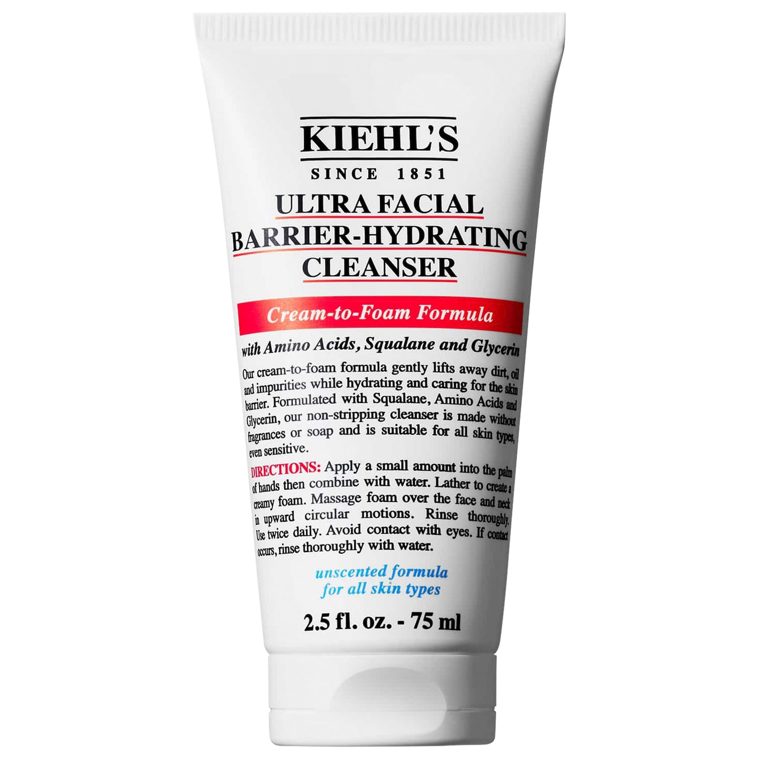 Мини-увлажняющее средство для умывания Kiehl's Since 1851 Ultra Facial для барьера кожи — фото 1