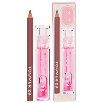 Line + Shine Lip Pencil and Lip Gloss Gift Set - Tower 28 Beauty | Sephora