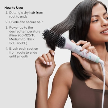 Get Ur Sleek On Heated Straightening Brush Mane Sephora