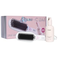 Mane - Mane x OUAI Anti-Frizz Heated Straightening Brush Hair Value Set