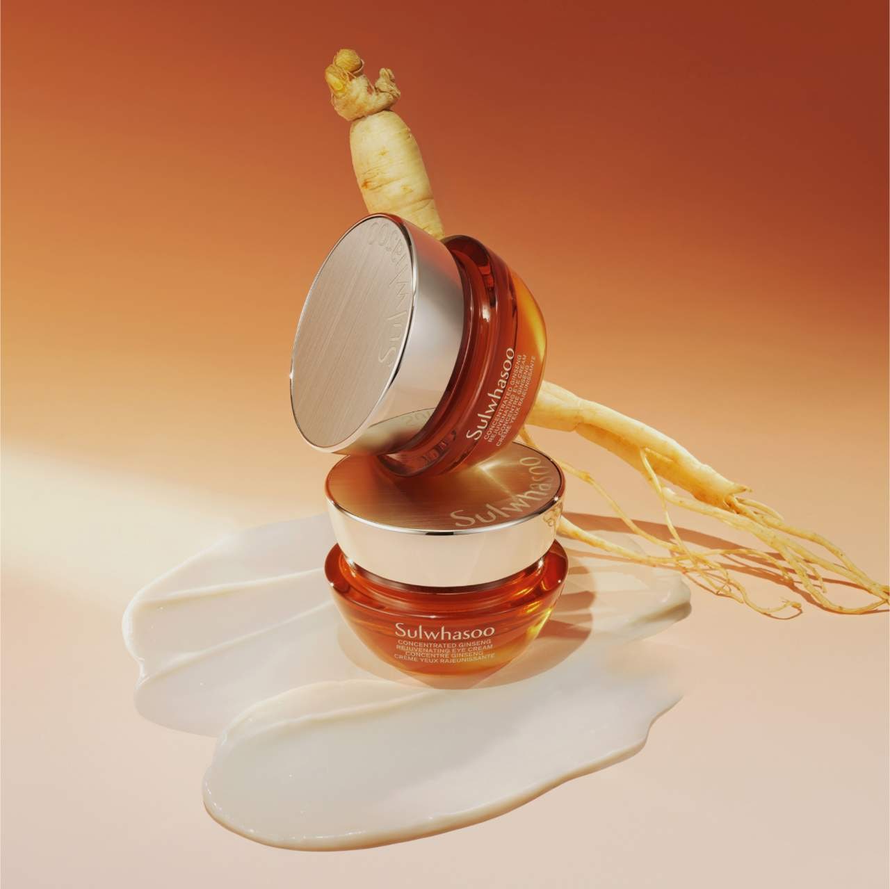 Омолаживающий антивозрастной крем для кожи вокруг глаз Sulwhasoo Concentrated Ginseng — фото 2