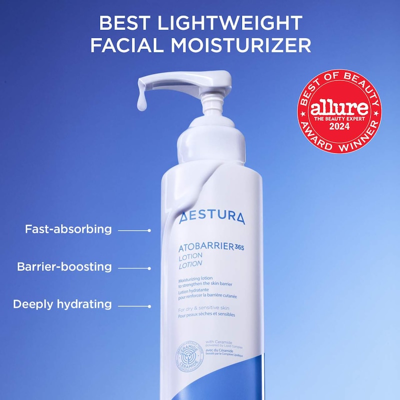 ATOBARRIER365 Lightweight Face Lotion Moisturizer with Ceramides & Niacinamide for Skin Moisture Barrier Repair thumbnail 3
