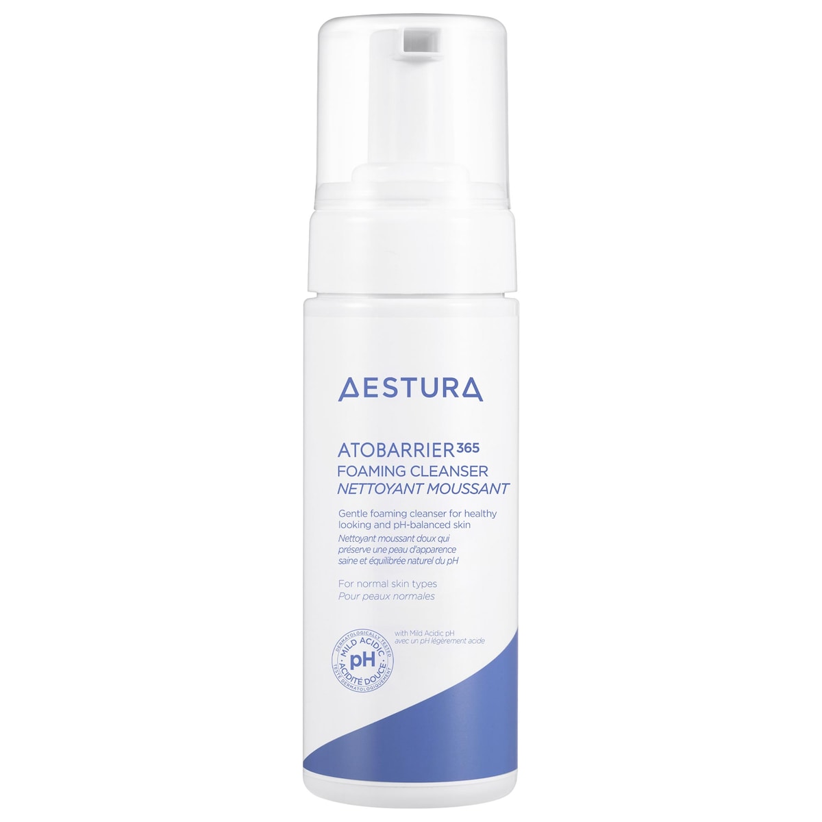 AESTURA ATOBARRIER365 pH-Balancing Cleanser vs Caudalie Vinoclean Foam Cleanser