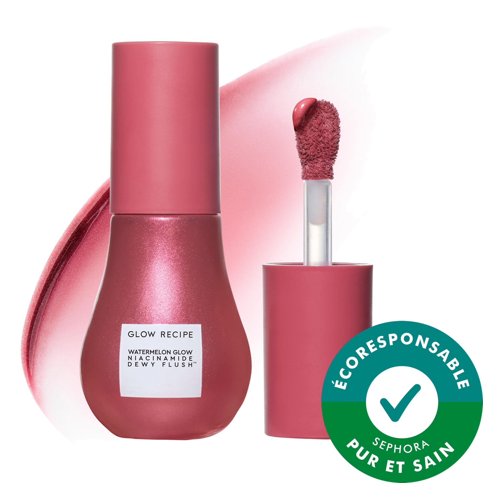 Glow Recipe Watermelon Dewy Flush: fard à joues illuminateur avec niacinamide Flush .4 ml
