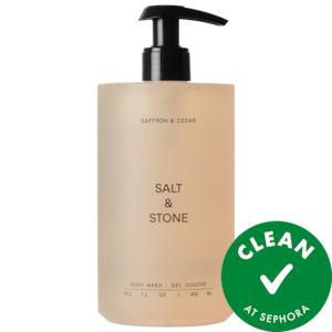 Salt & Stone Saffron & Cedar Body Wash with Niacinamide + Probiotics INTERNATIONAL SHIPPING