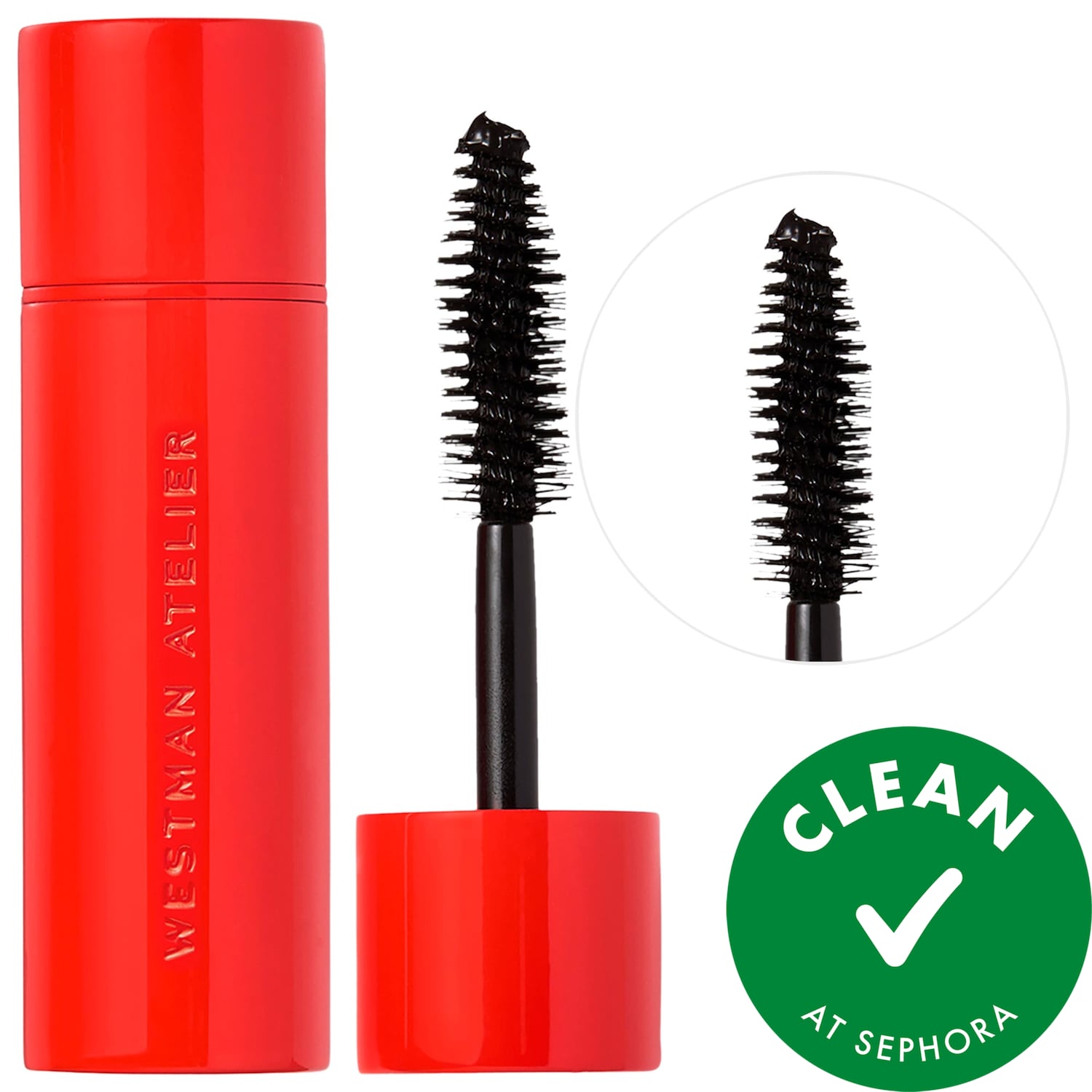 Westman Atelier Petite Eye Want You Lengthening + Volumizing Clean Mascara in Clean Black