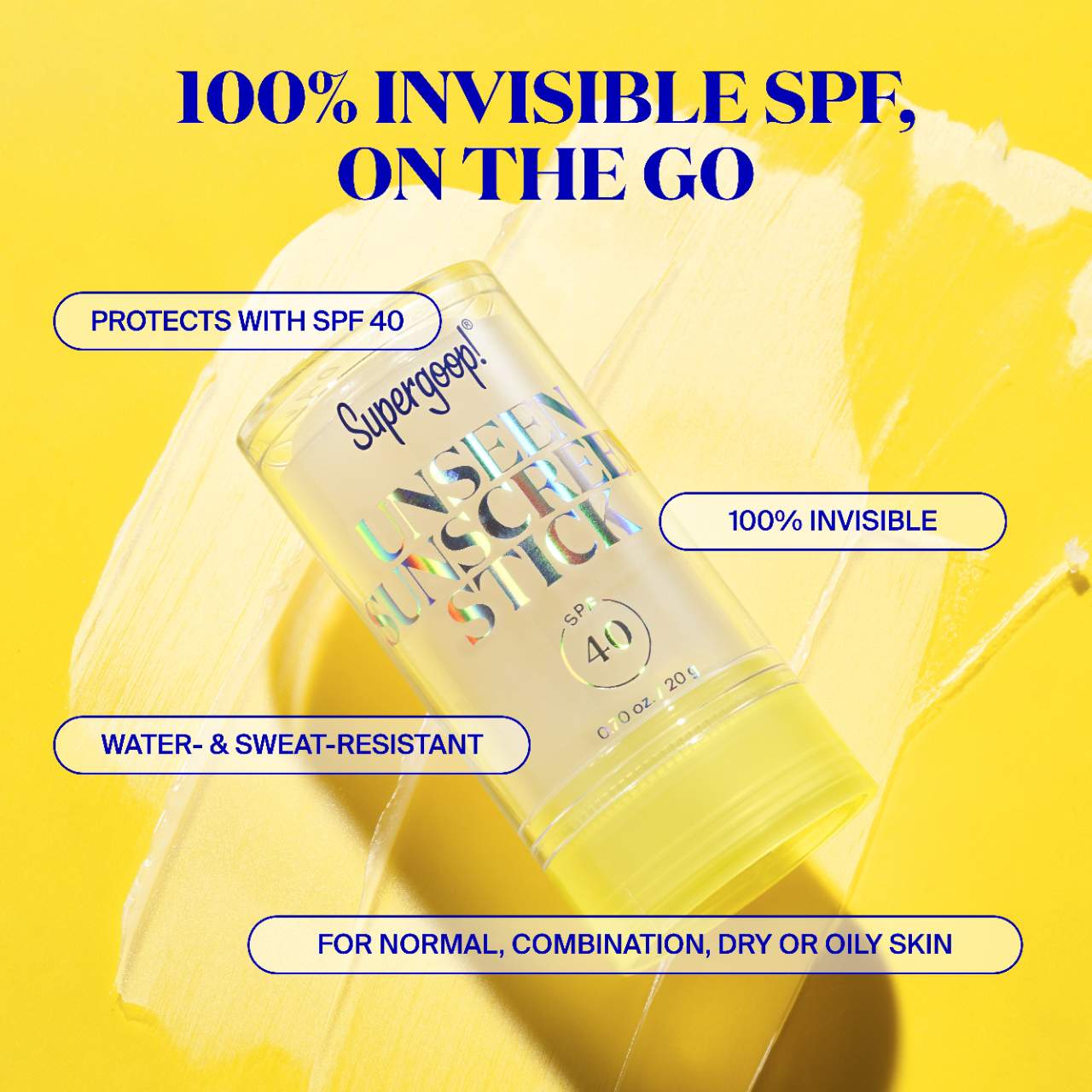 Невидимый солнцезащитный стик Supergoop! Unseen SPF 40 — фото 3