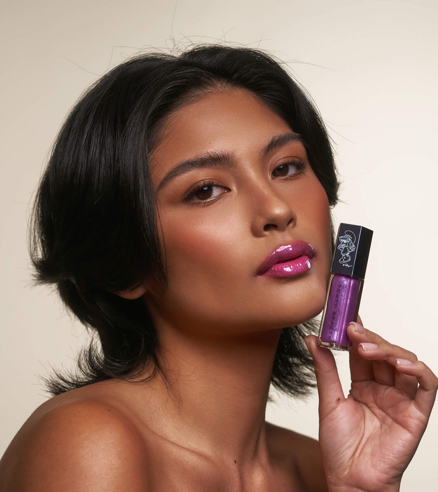 Smurfette Smooches Lip Essentials Duo + Keychain - Fenty Beauty by