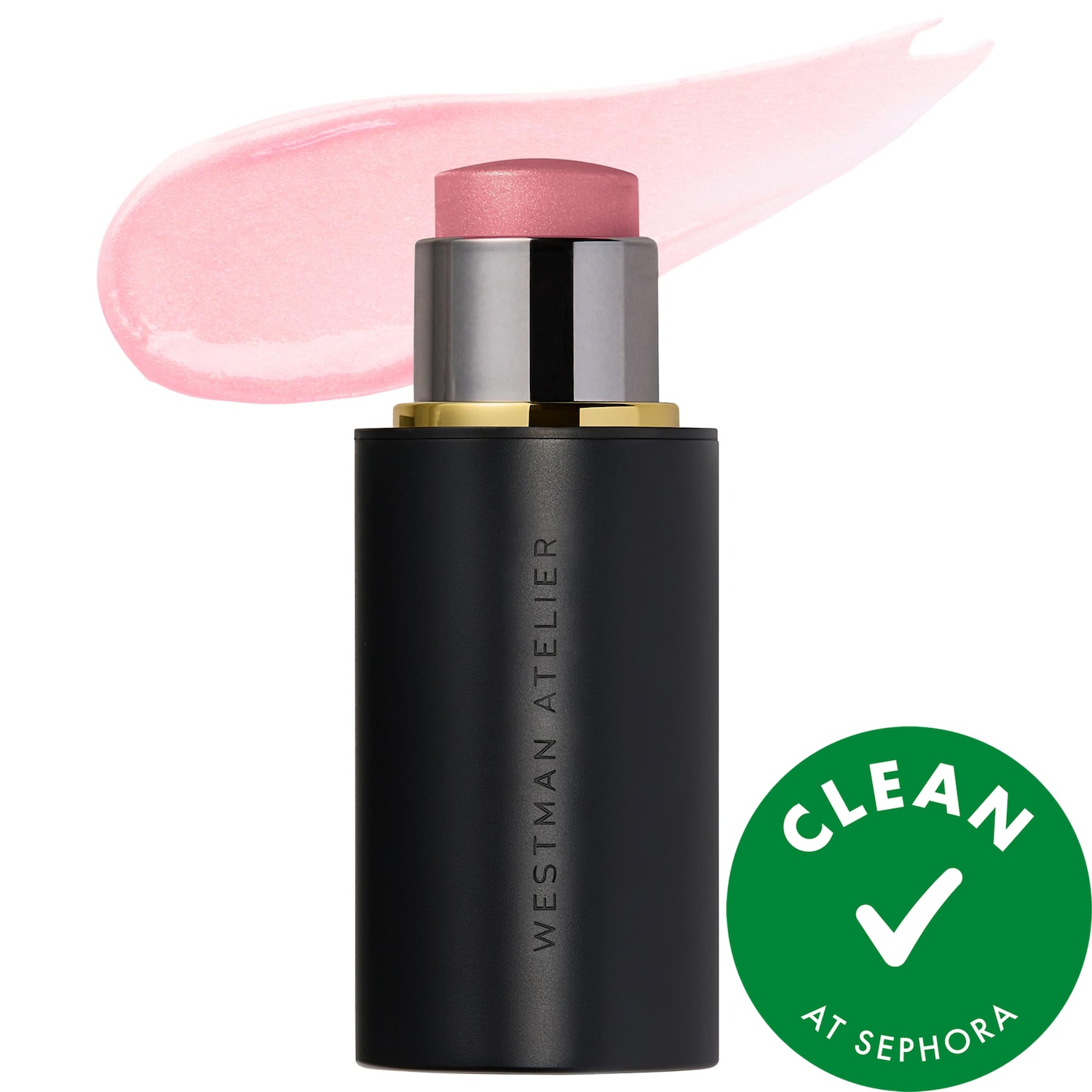 Westman Atelier Lit Up Glassy Gel Highlighter Stick in Petal