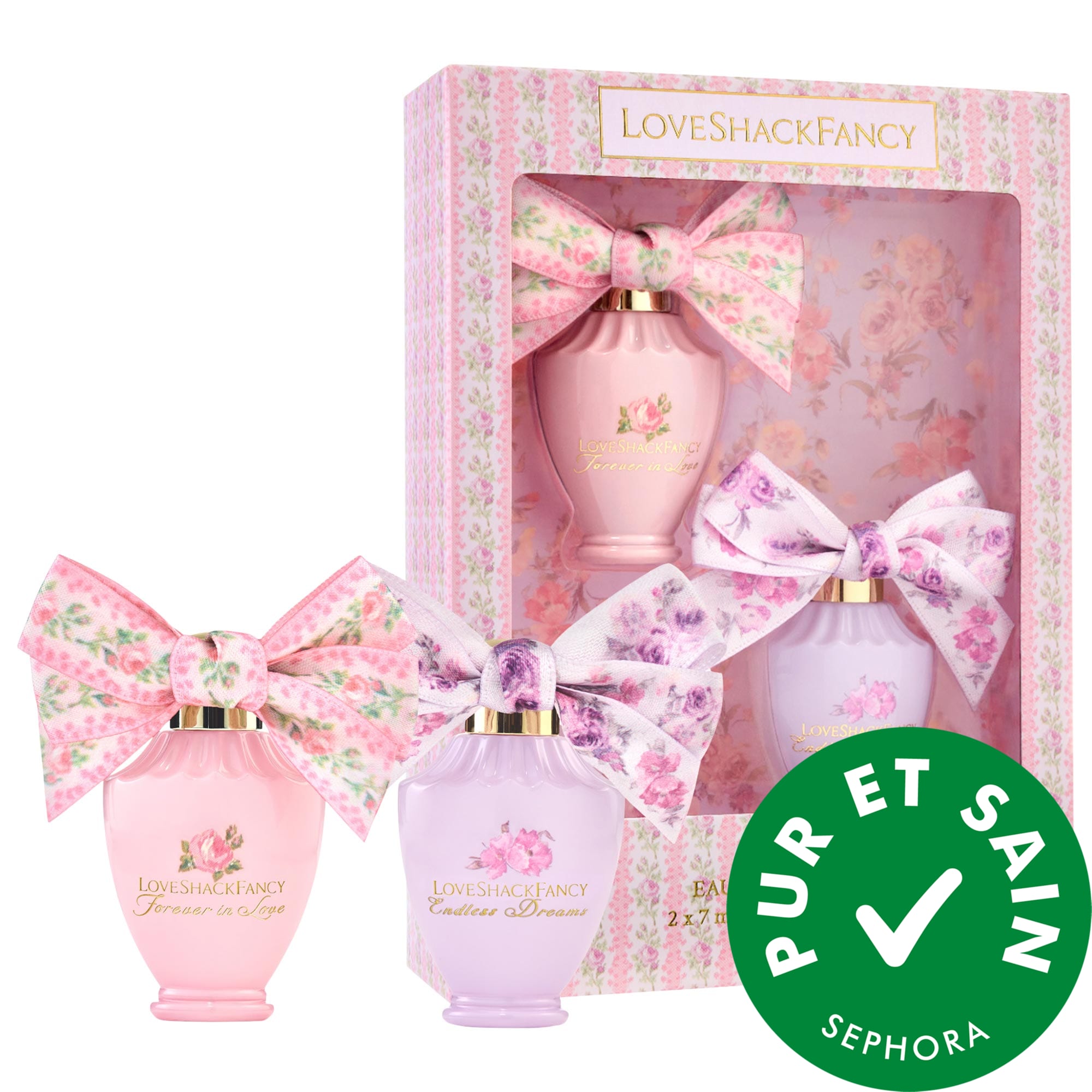 LoveShackFancy Mini ensemble eau de parfum Forever in Love et Endless Dreams