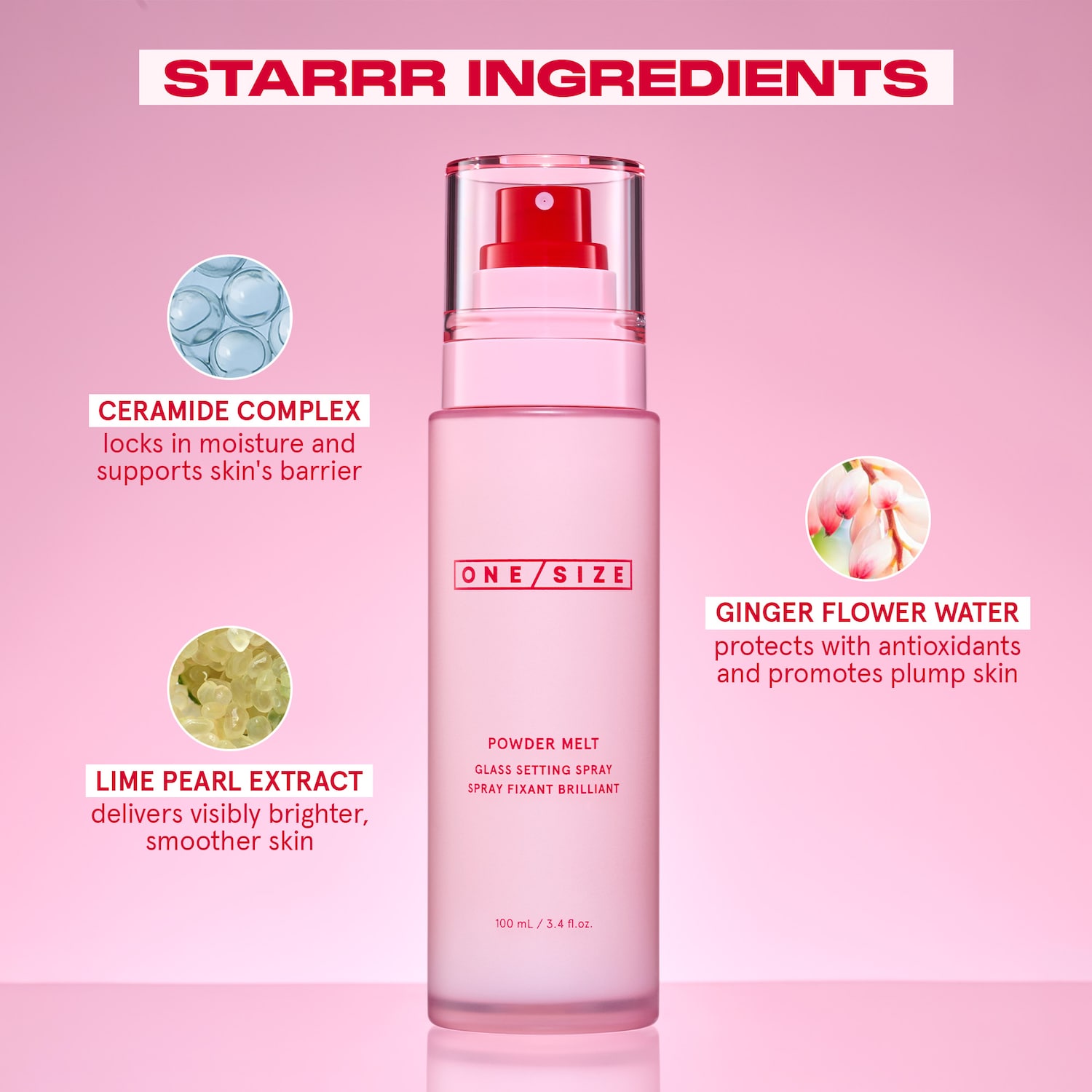 One/Size by Patrick Starrr Powder Melt Setting Spray - Thumbnail 4