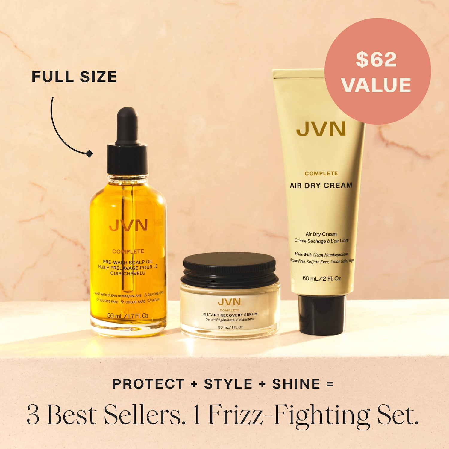Trusted Trio Mini Essentials - JVN | Sephora