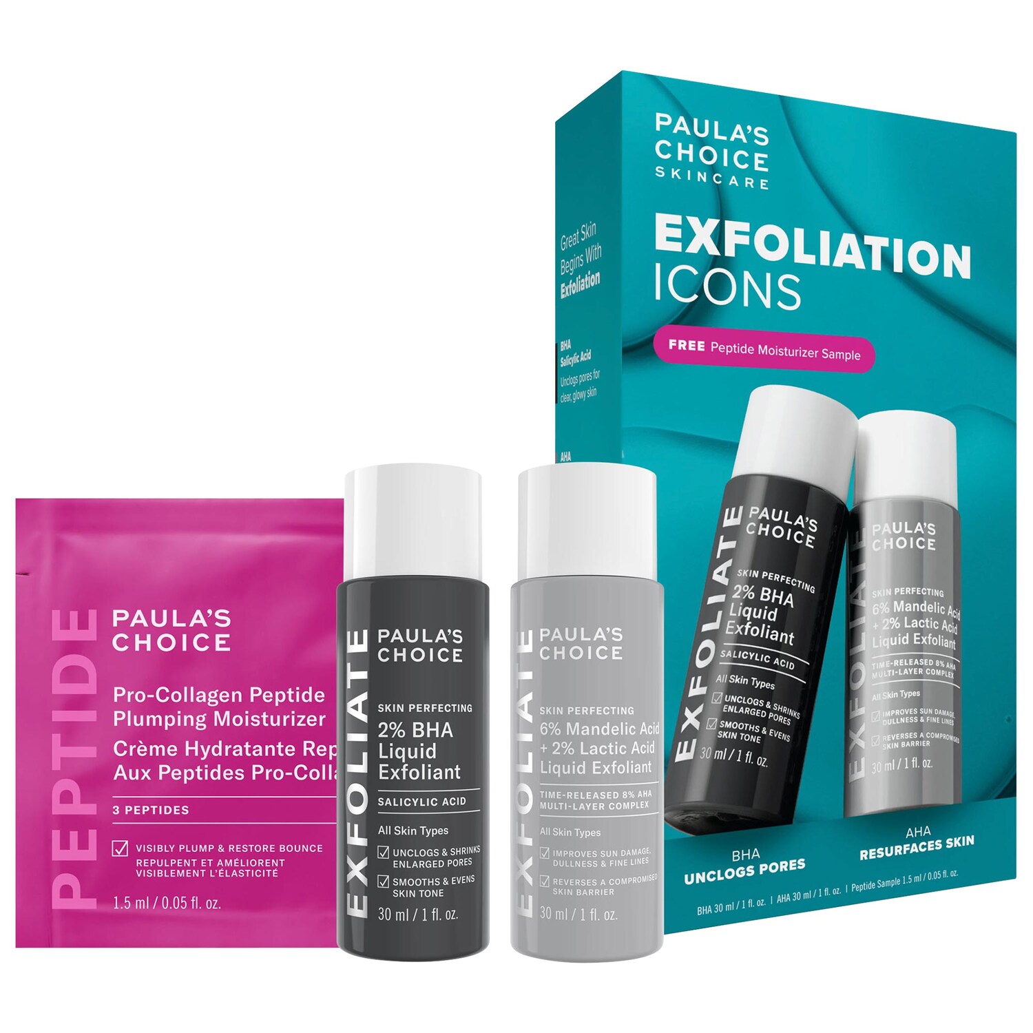 Набор отшелушивающих средств Paula's Choice Exfoliation Icons для сияния кожи — фото 1