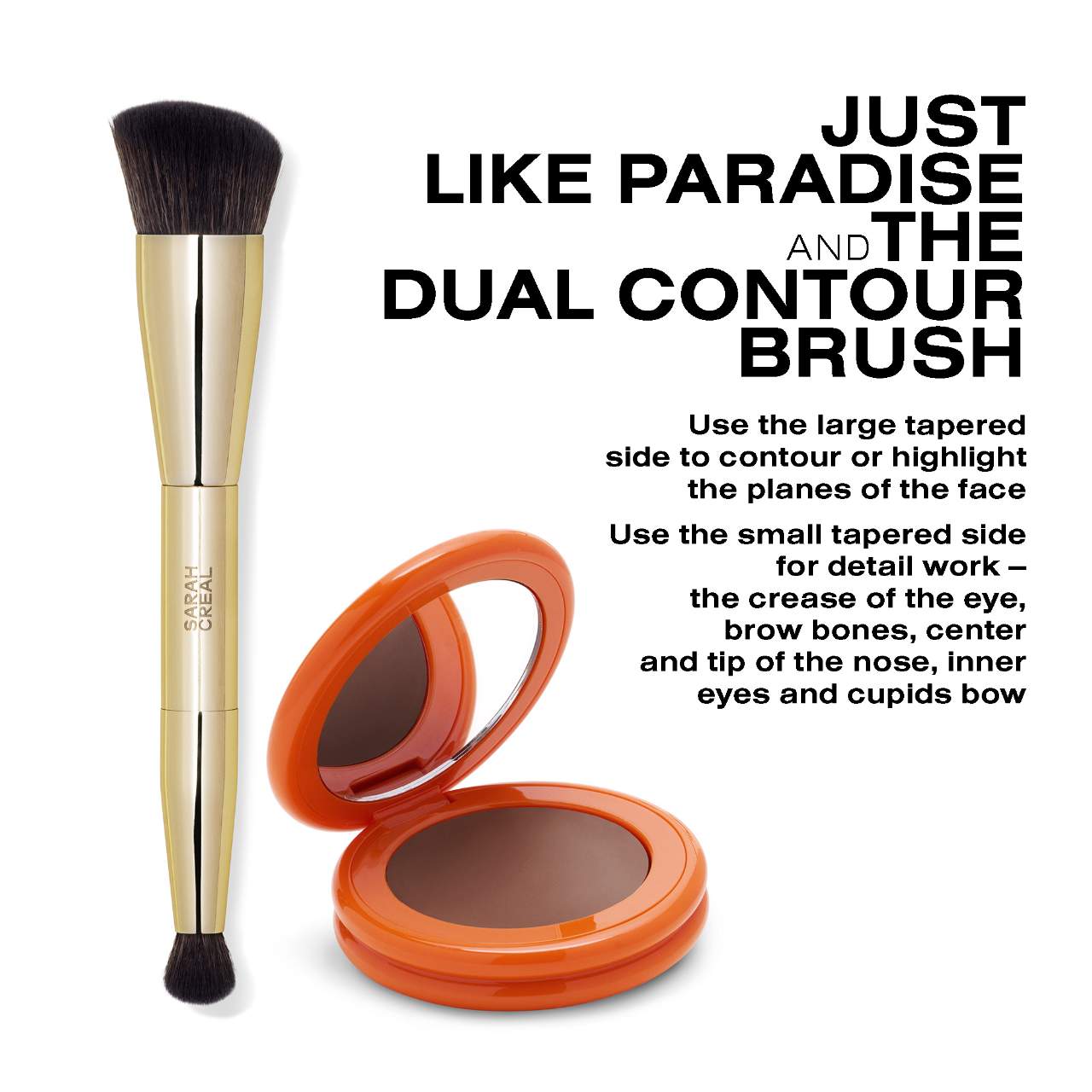 Двойная кисть для контуринга щек и глаз Sarah Creal Dual Contour Precision — фото 3