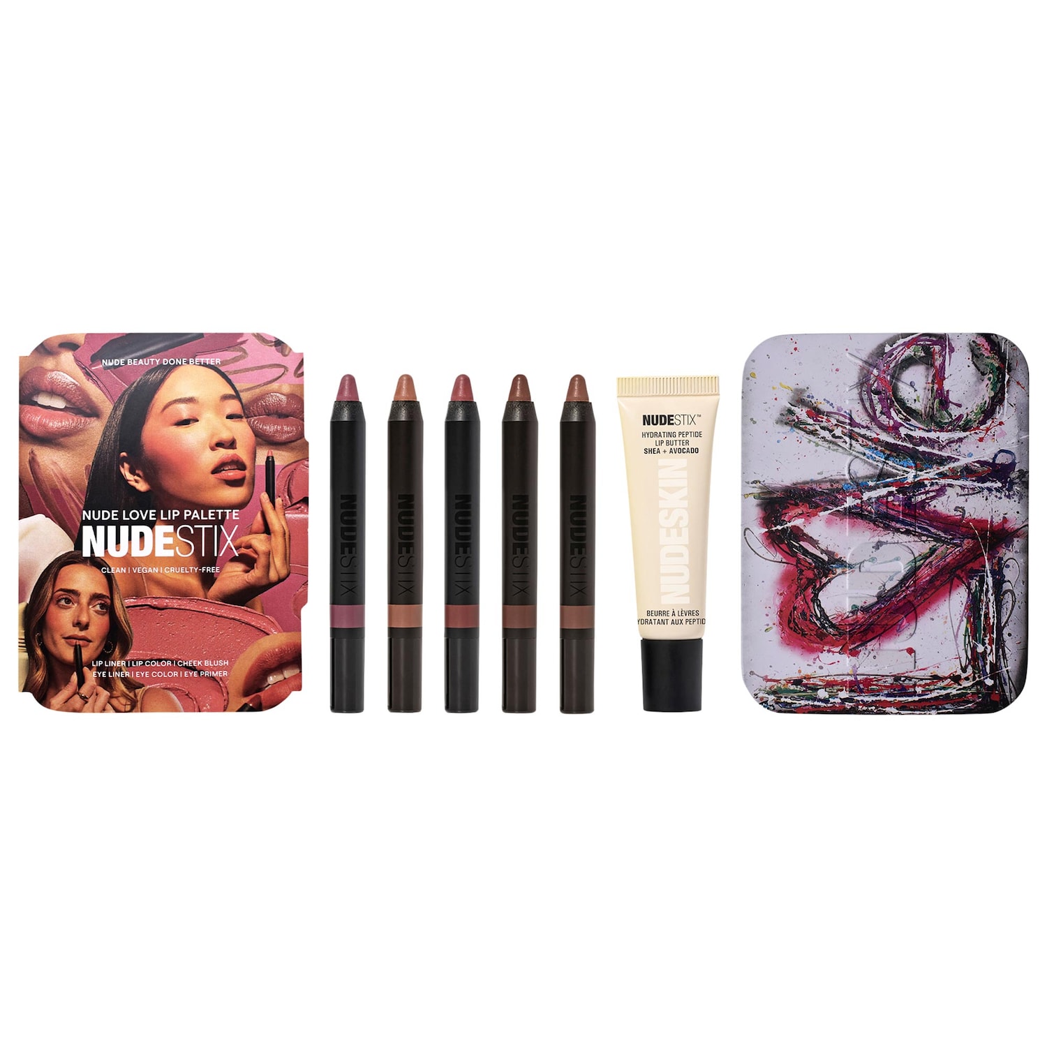 Палетка для губ Nudestix Nude Love — фото 1