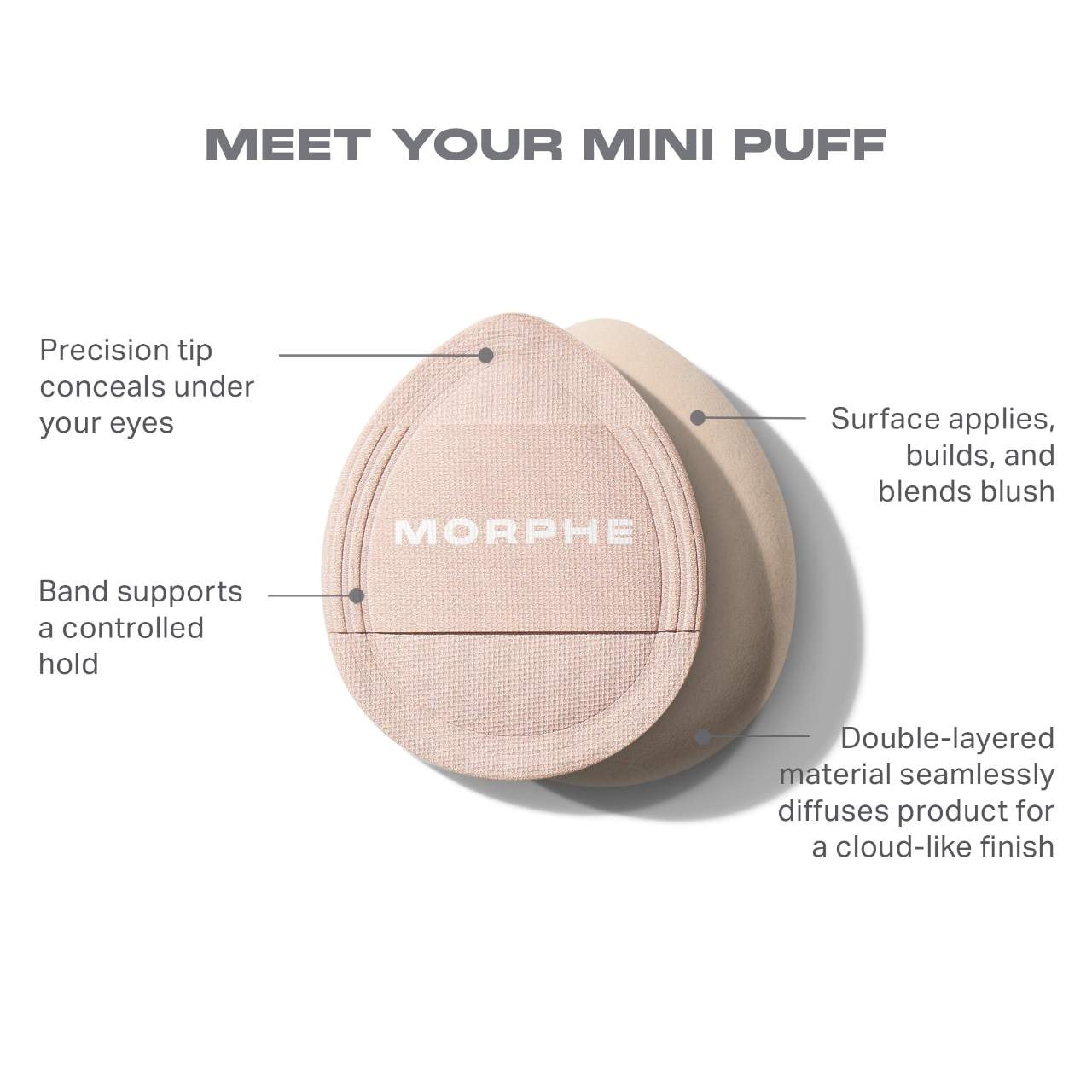Morphe Cosmetics Cloud Cushion Puff - Thumbnail 3