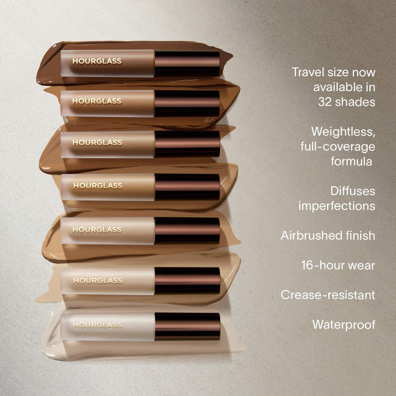 Мини-стойкий консилер полного покрытия Hourglass Vanish Airbrush, цвет: Anise 11.5 — фото 3
