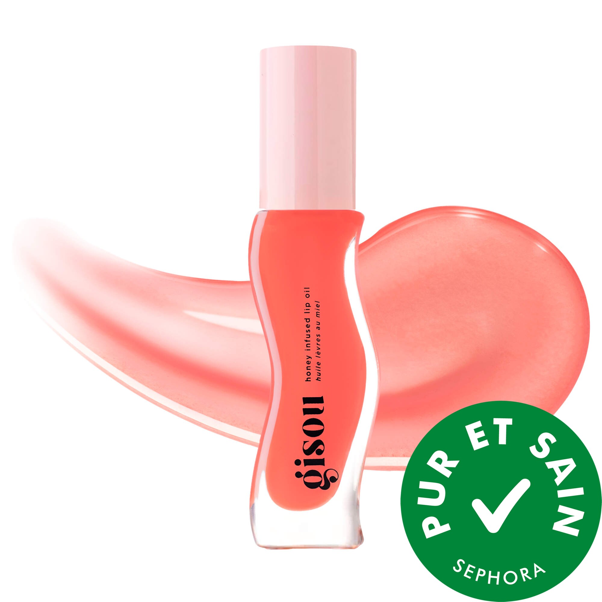 Gisou Huile hydratante pour les lèvres infusée de miel