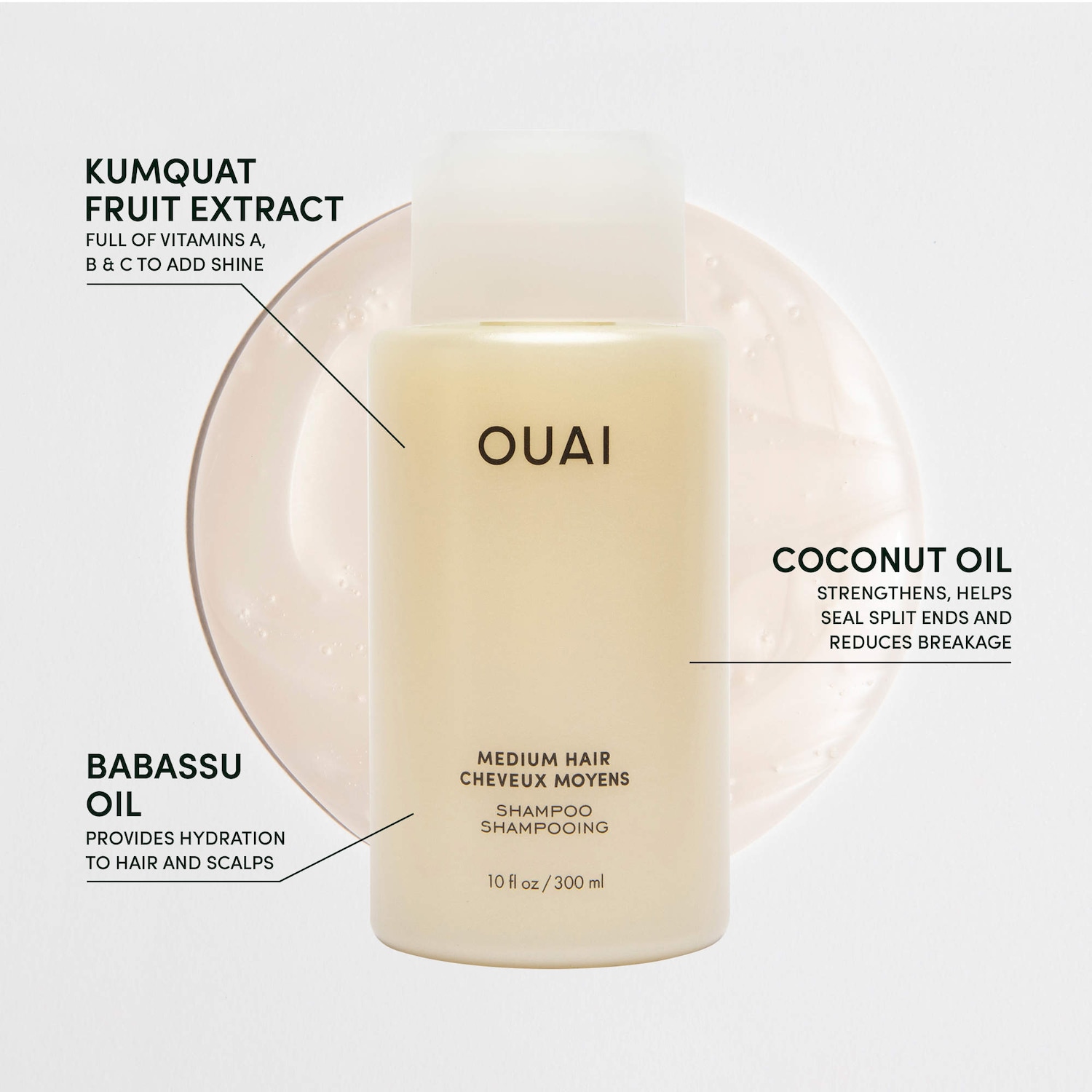 Shampoing pour cheveux moyens