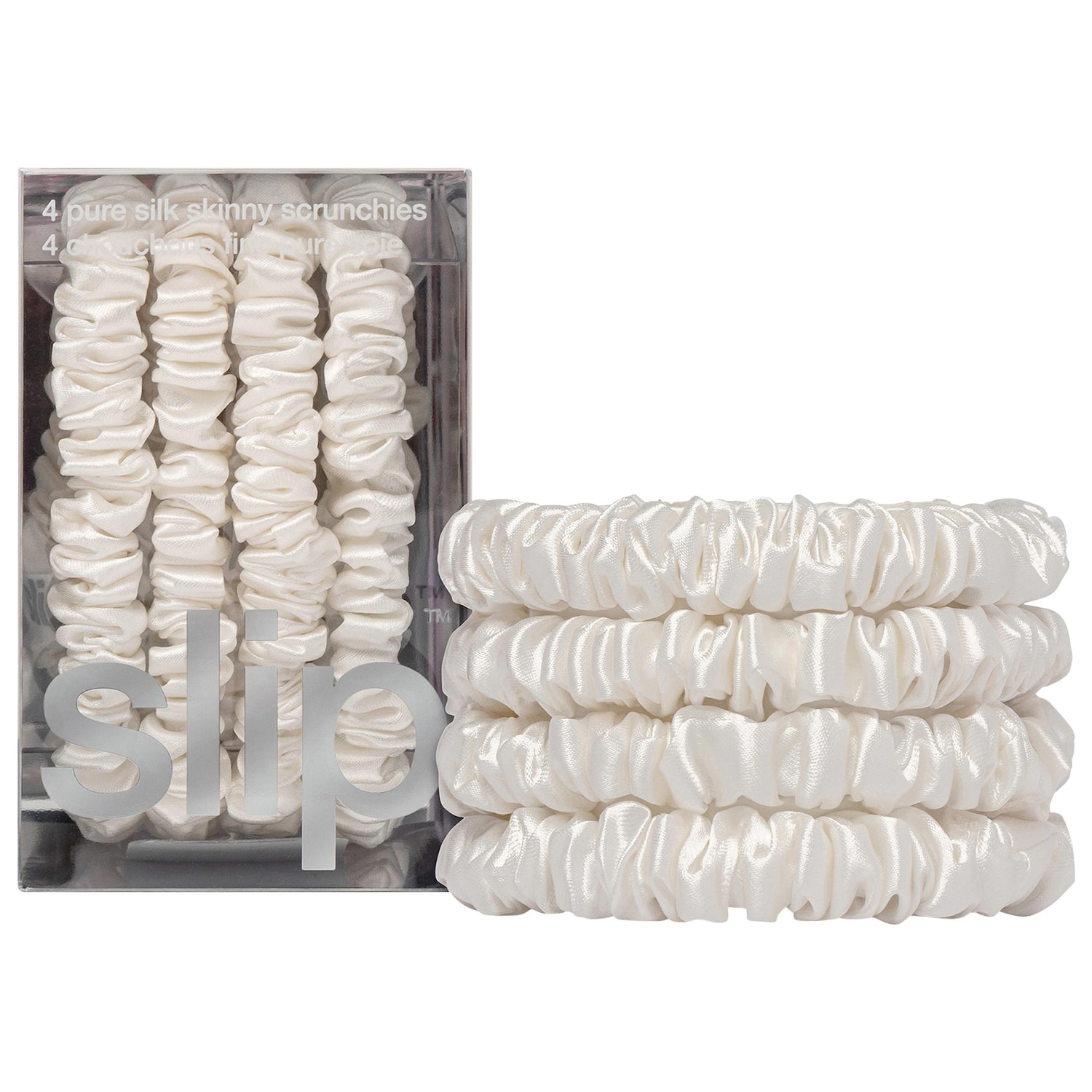 Аксессуары для волос Slip Slipsilk™ Skinny Scrunchies - 4 pack — фото 2