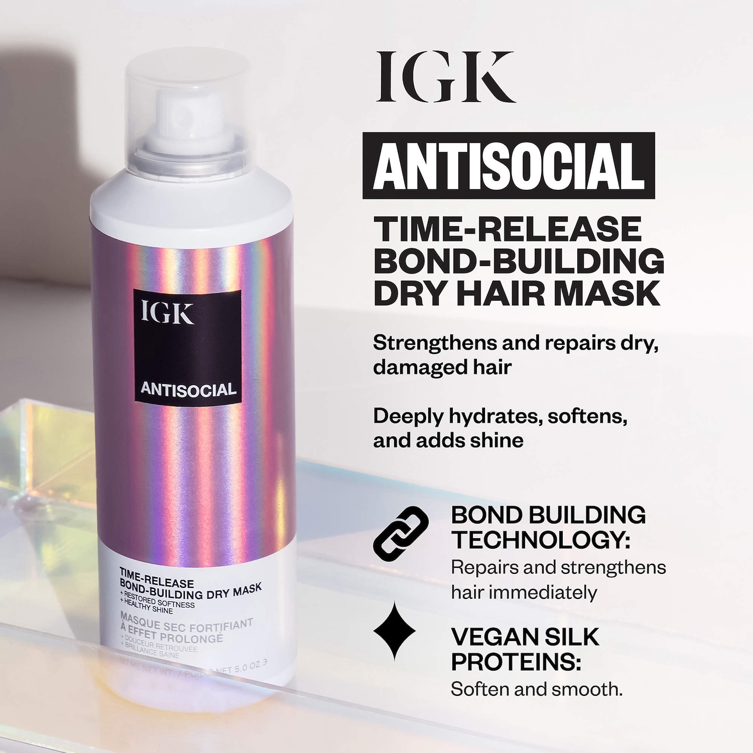 IGK Anti Social Dry Mask & Scalp Spray