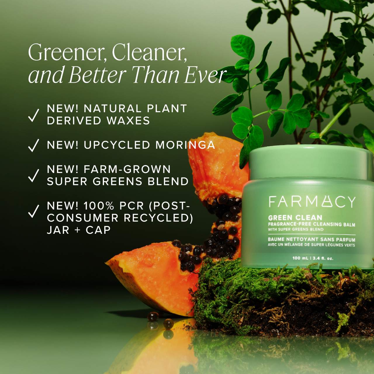 Очищающий бальзам для снятия макияжа Farmacy Green Clean — фото 3