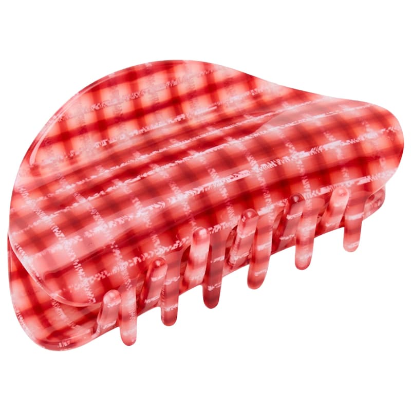 Medium Suki Claw Clip in Red Plaid