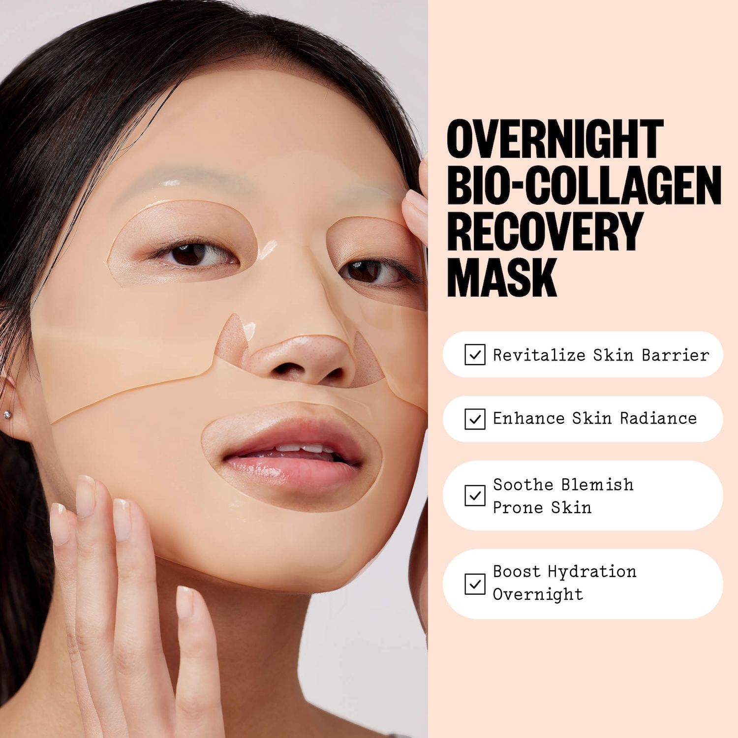 Overnight Bio-Collagen Recovery Sheet Mask with Hyaluronic Acid