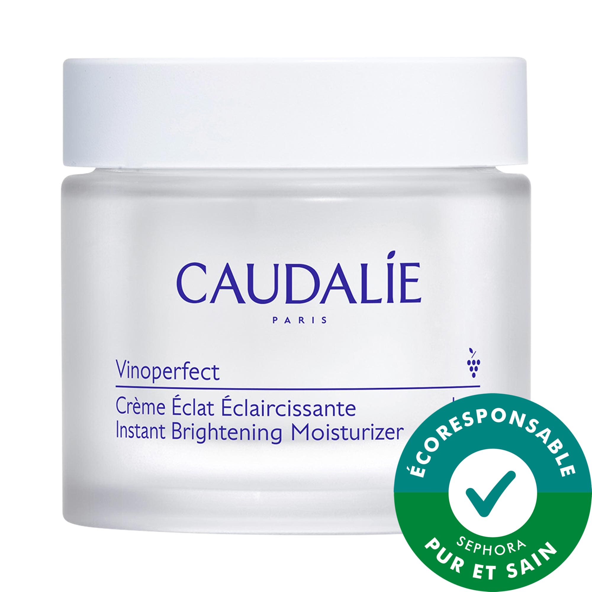 Caudalie Crème éclat illuminatrice Vinoperfect rechargeable 1.69 oz/50 mL