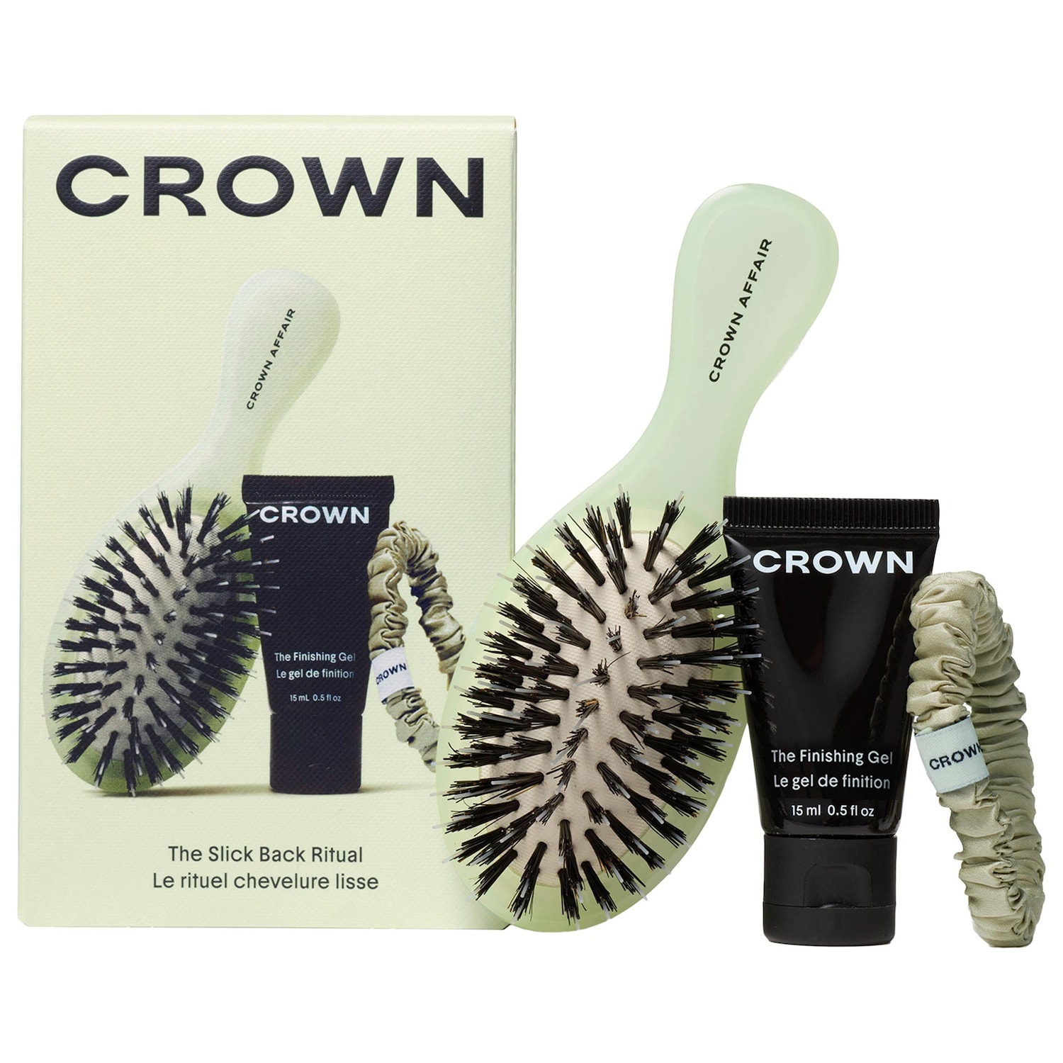 Набор для гладкой зачёсанной укладки волос Crown Affair The Slick Back Ritual — фото 1