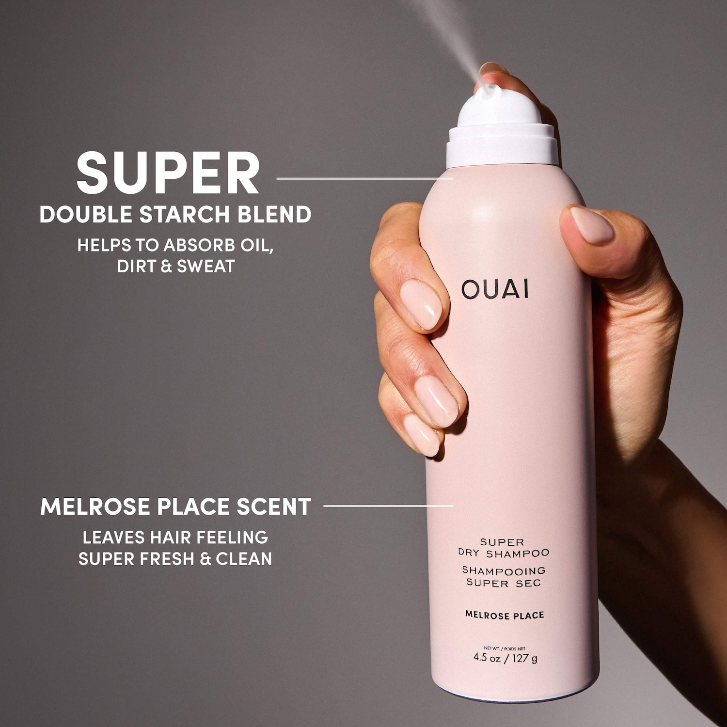 Mini Super Dry Invisible Dry Shampoo - OUAI | Sephora