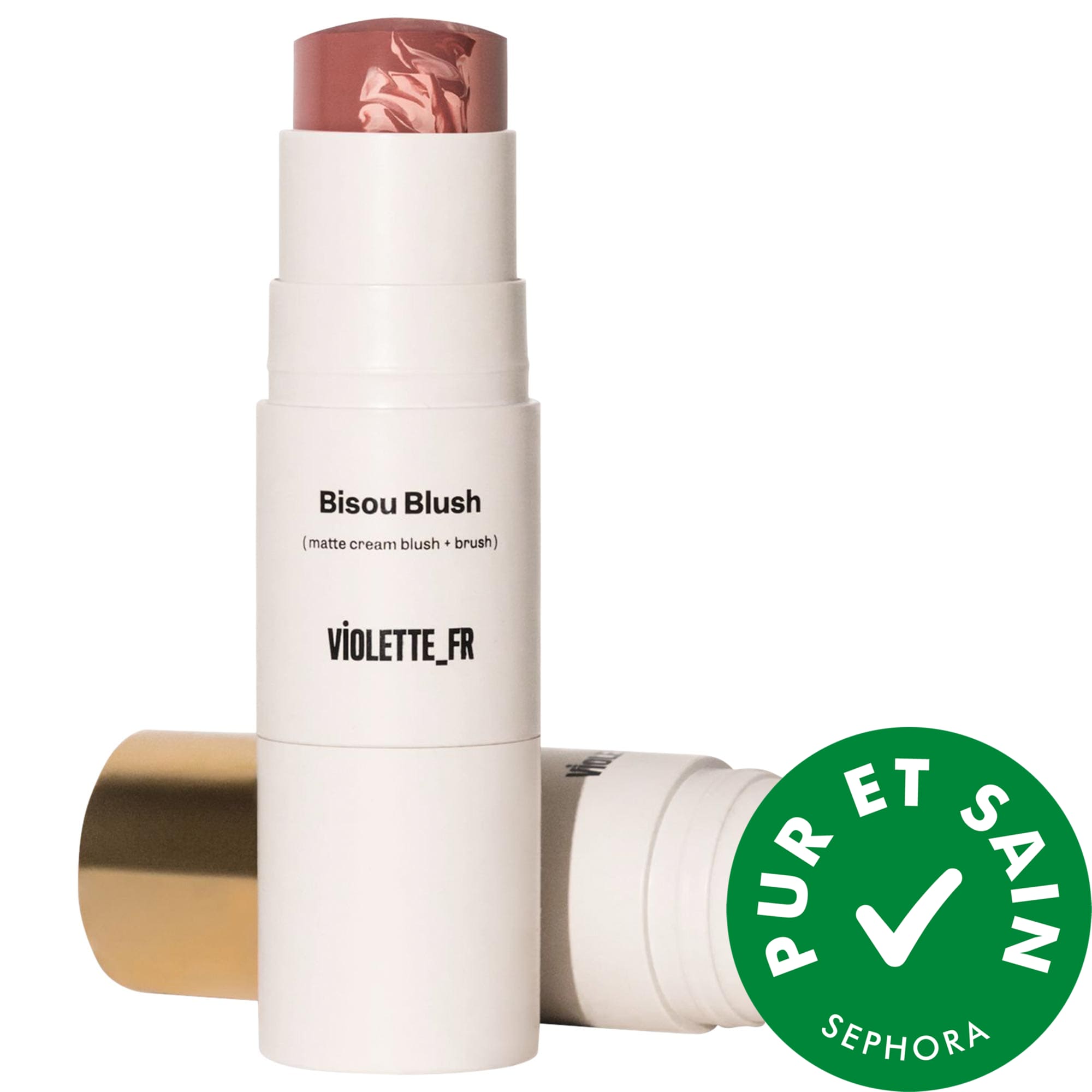 VIOLETTE_FR Fard à joues crème marbré en bâton BISOU BLUSH 0.25 fl. oz. / 7 g
