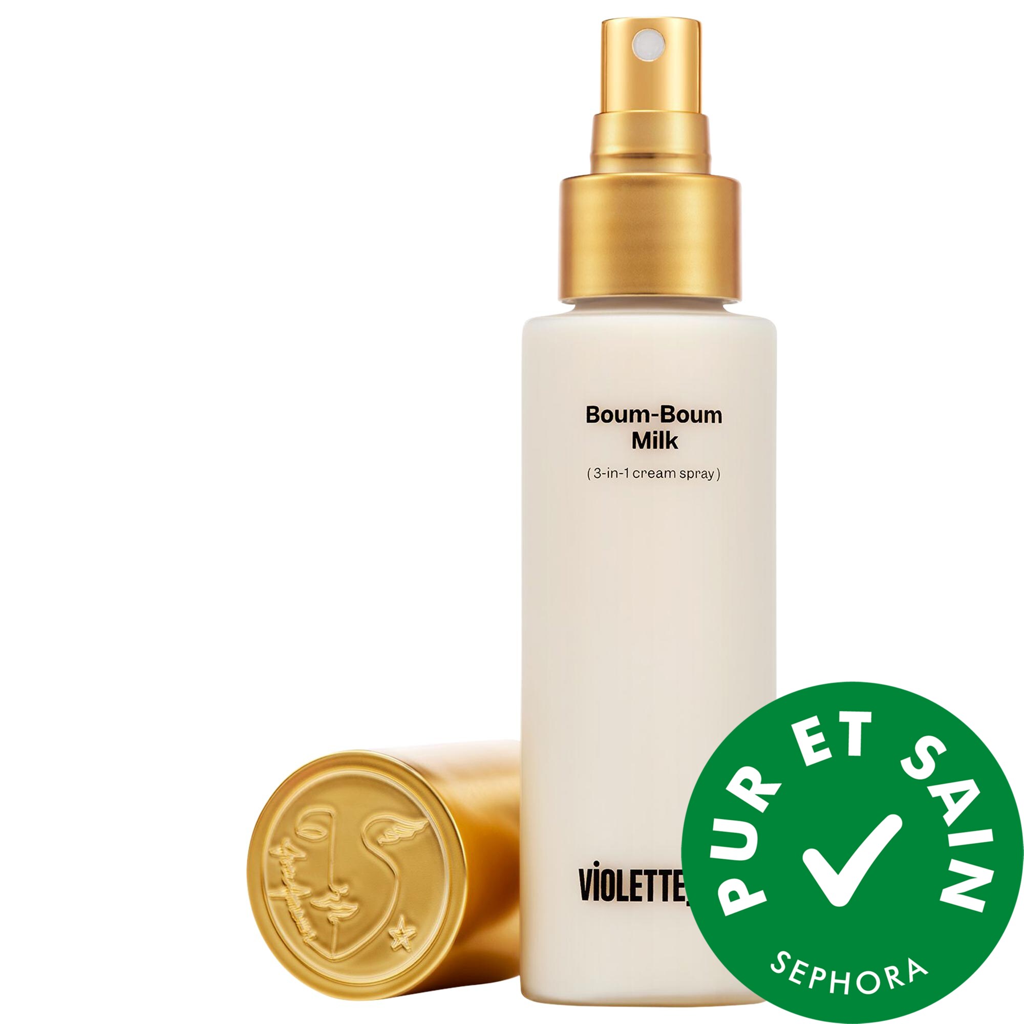 VIOLETTE_FR Vaporisateur 3-en-1 rééquilibrant avec squalène BOUM-BOUM MILK 3.3 oz / 100 mL