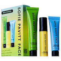 SOFIE PAVITT FACE - The Skin School Set: Cleanse, Treat & Hydrate Minis for Clearer Skin