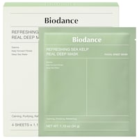 Biodance - Refreshing Sea Kelp Real Deep Mask - 4 pack for Calming & Sebum Control
