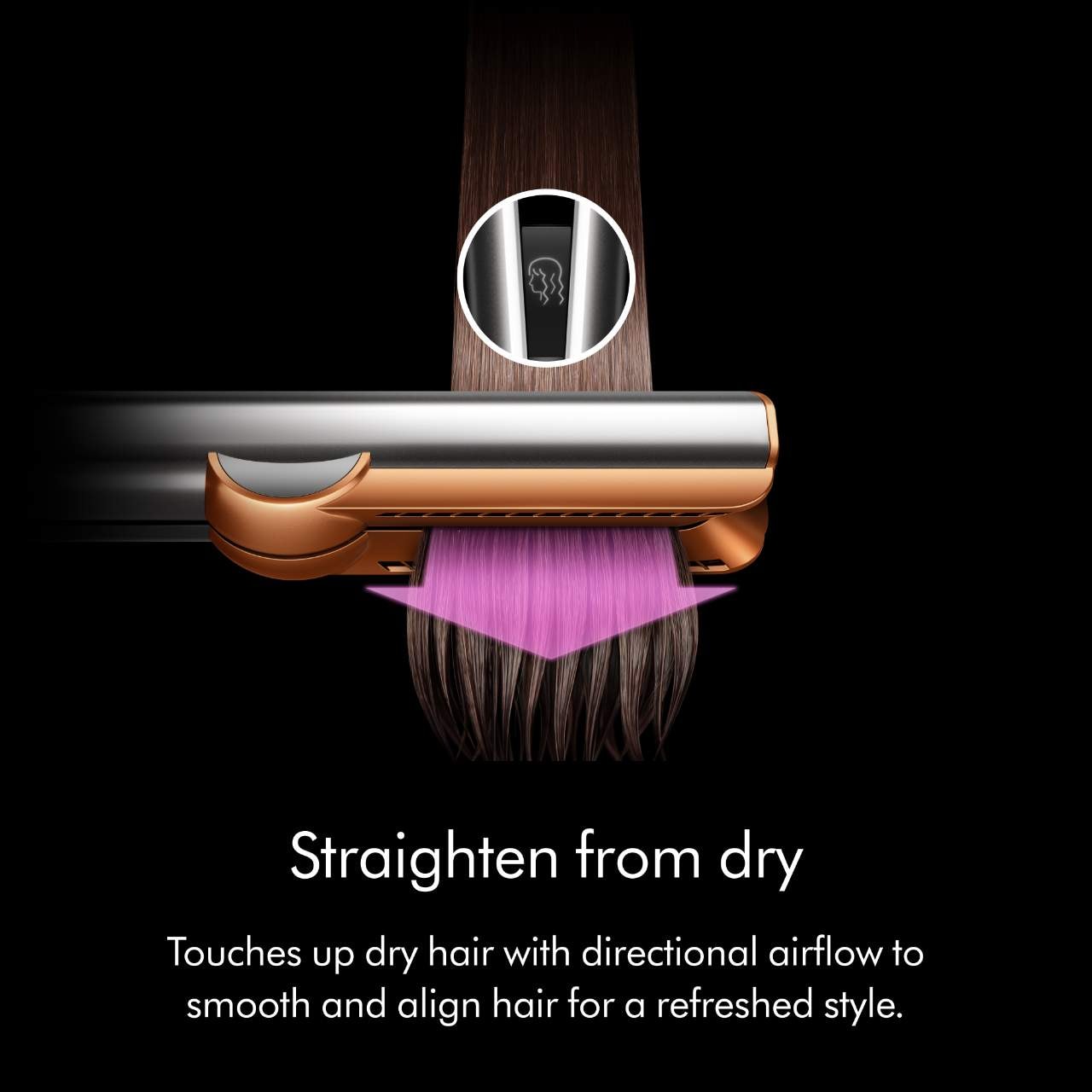 Выпрямитель для влажных и сухих волос Dyson Airstrait, Ceramic Pink — фото 7