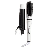BondiBoost - Mini Interchangeable 2-in-1 Hair Straightener Brush and Curling Iron
