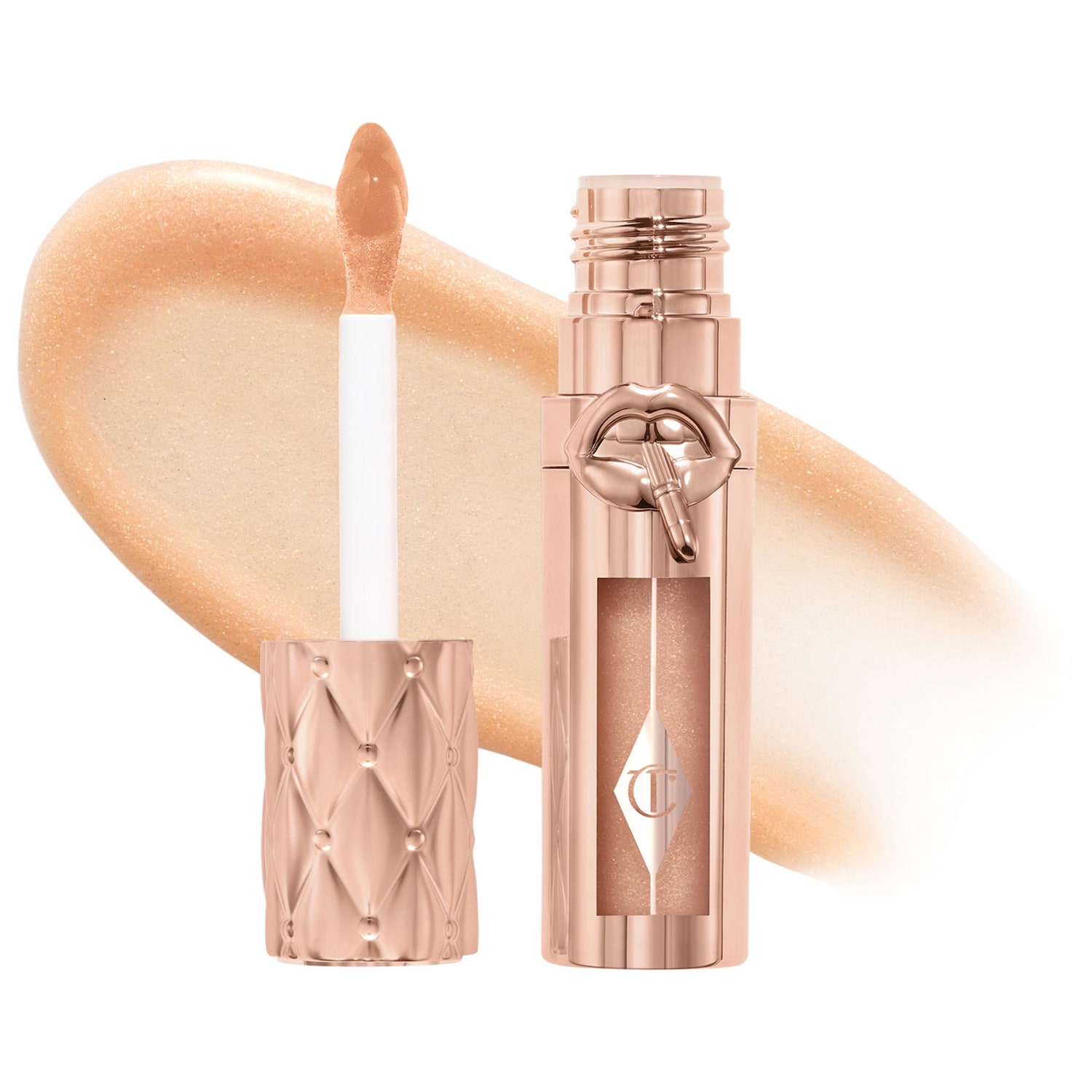 Charlotte Tilbury Big Lip Plumpgasm Plumping Lip Gloss in Nudegasm Diamonds