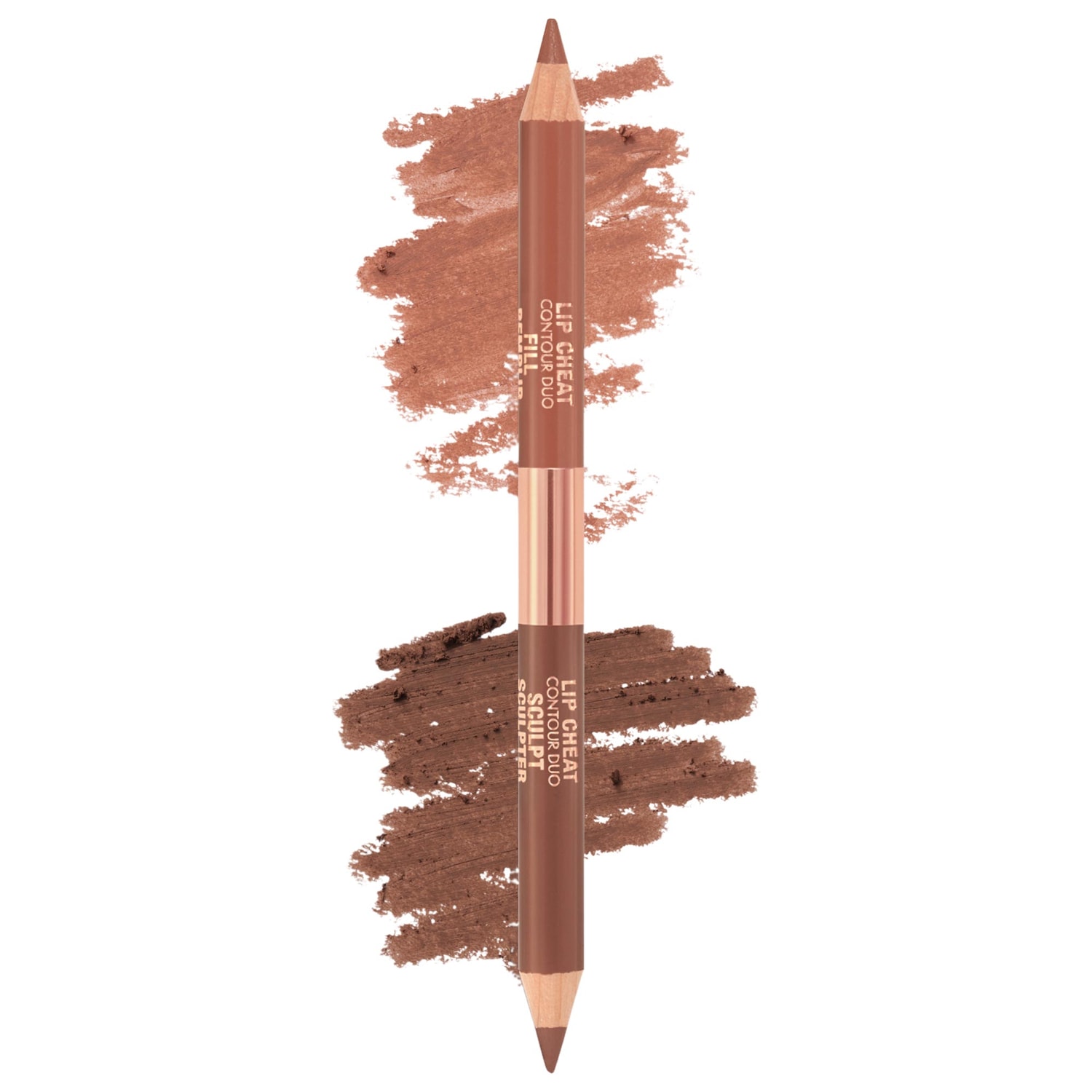 Charlotte Tilbury Super Nudes Lip Cheat Contour Duo Lip Liner in Tan