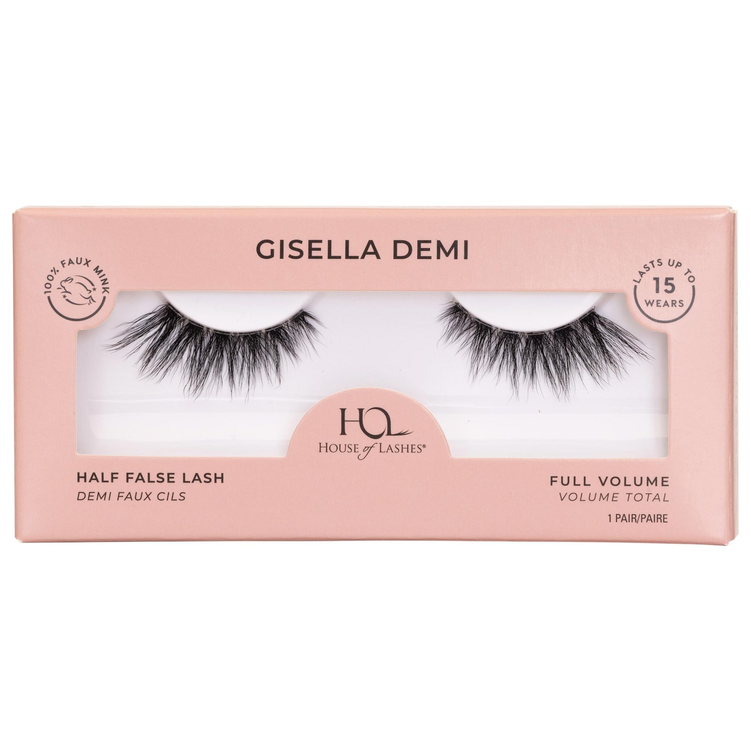 Многоразовые ресницы из искусственной норки House of Lashes Wispy Demi Half — фото 1