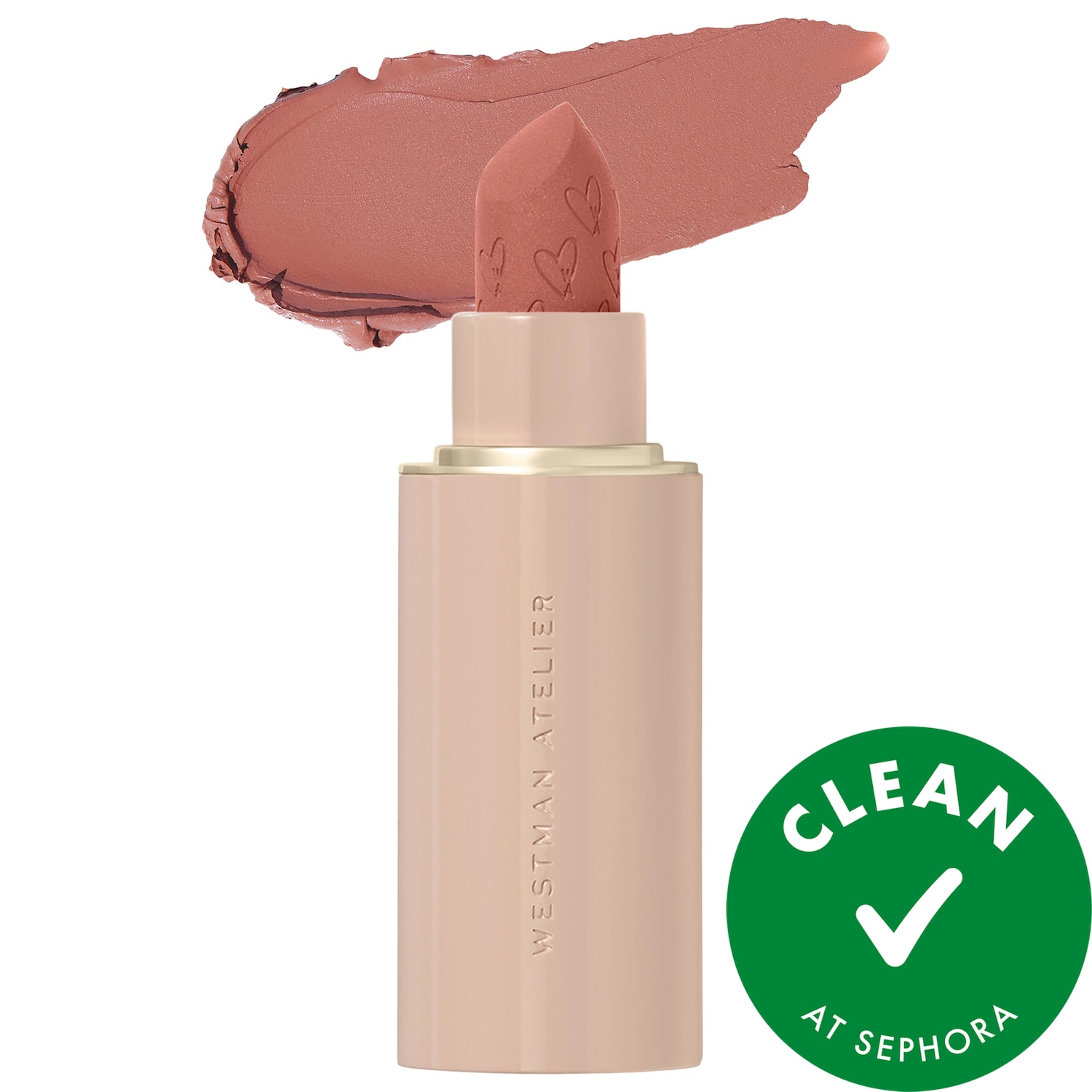 Westman Atelier Lip Suede Hydrating Matte Lipstick with Hyaluronic Acid in Reine