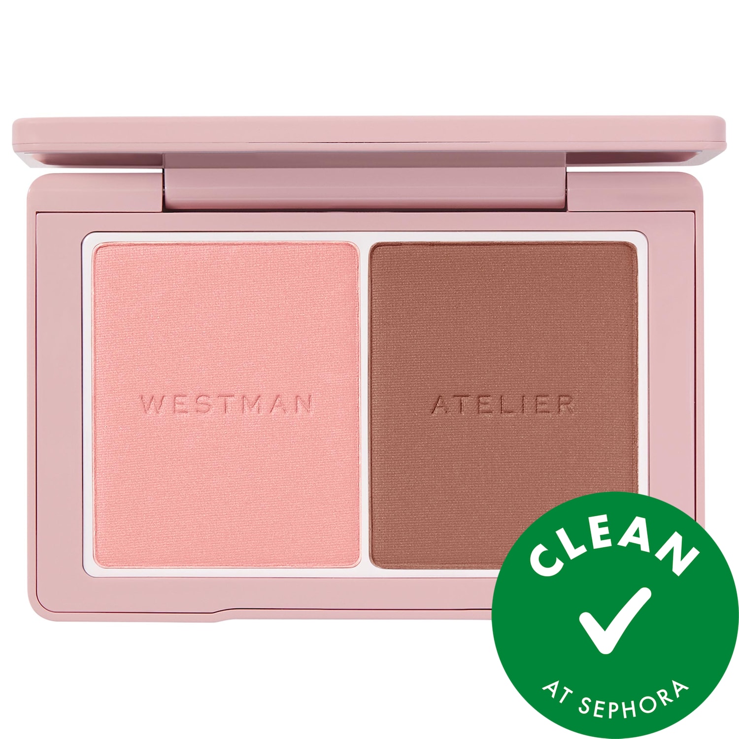 Westman Atelier Baby Cheeks Powder Blush Duo in Mimi & Coquette