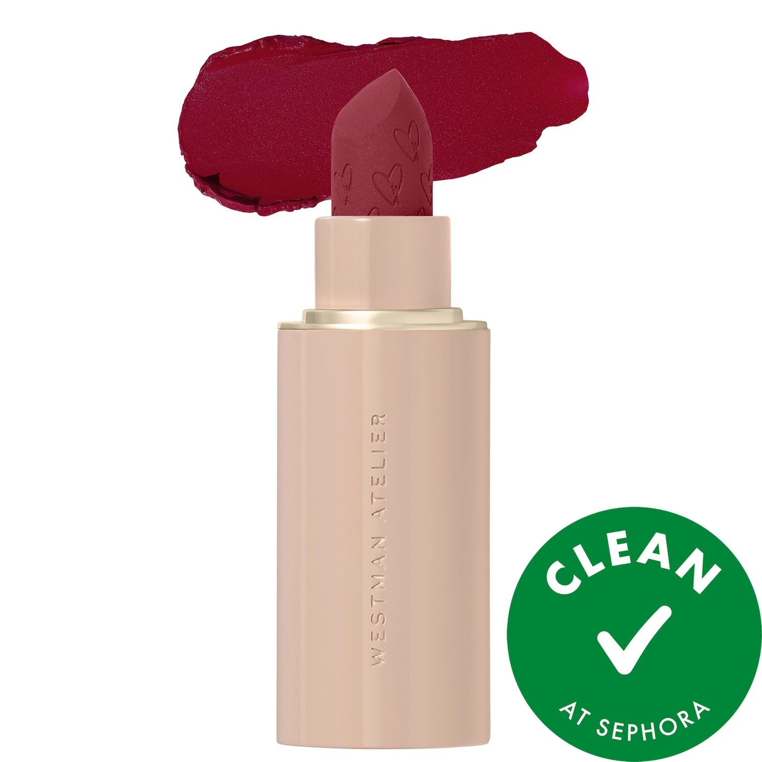 Westman Atelier Lip Suede Hydrating Matte Lipstick with Hyaluronic Acid in Figue