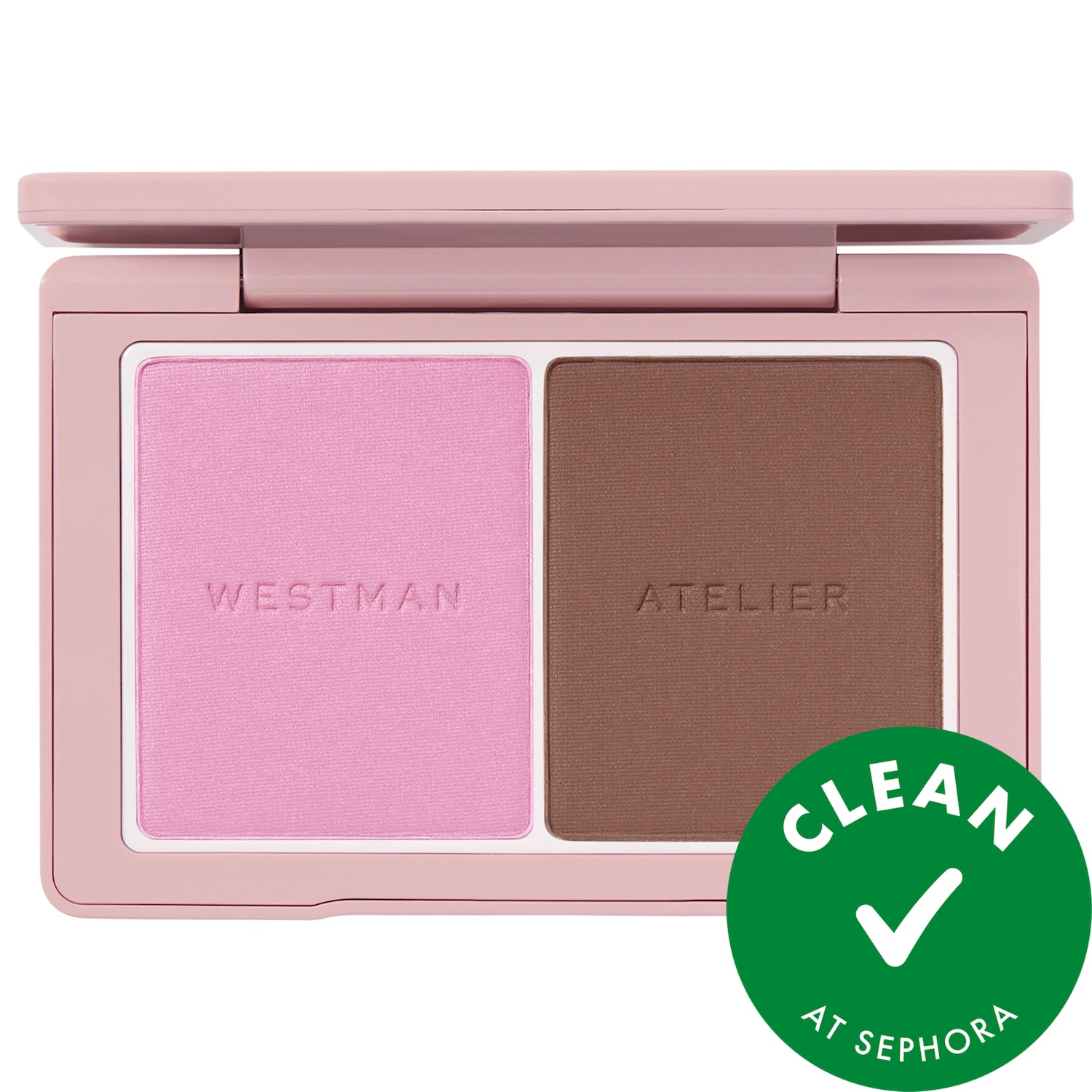 Westman Atelier Baby Cheeks + Face Trace Sculpting Powder Duo in Tulle & Truffle